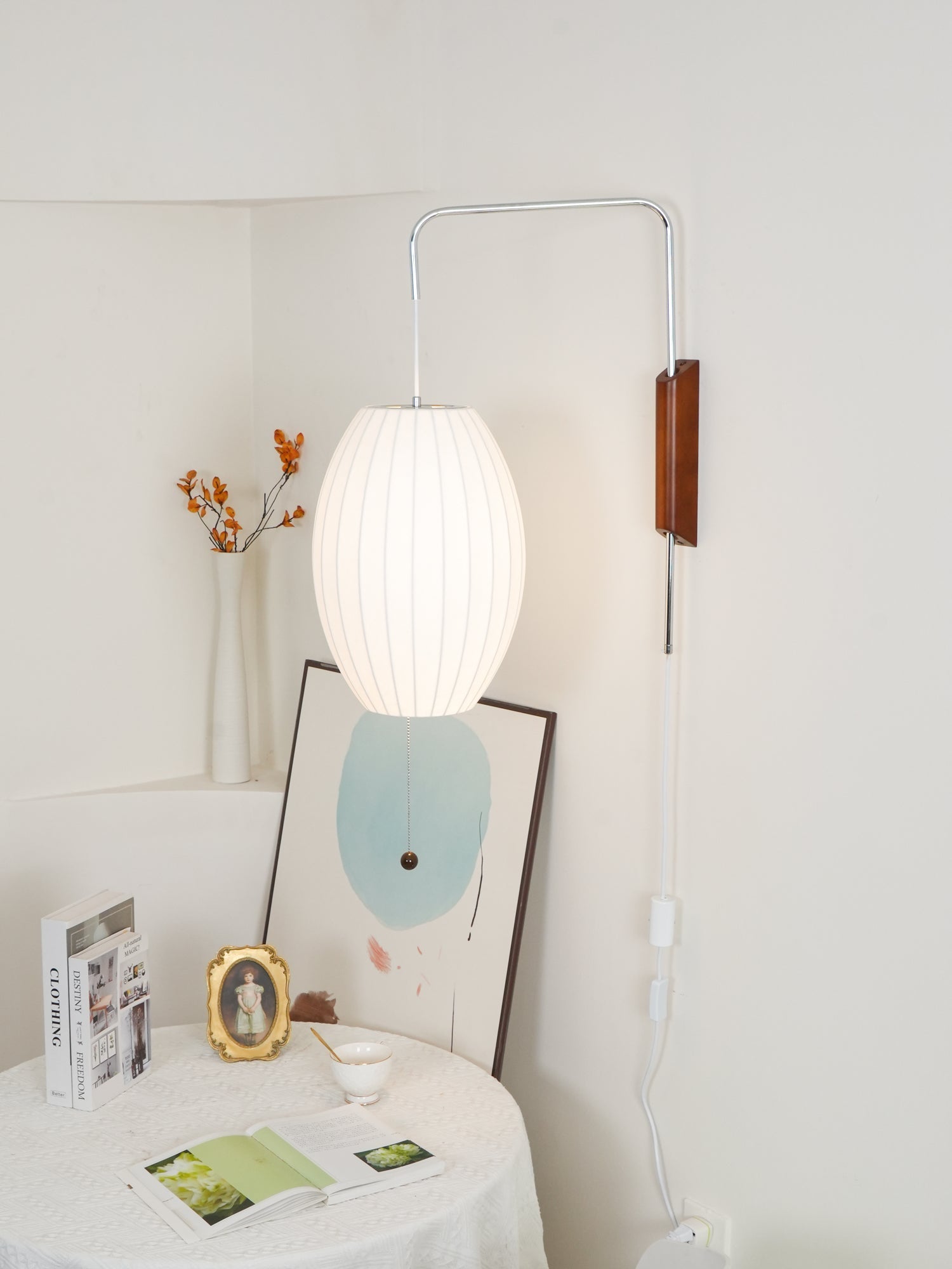 Lustra Wall Sconce Walnut Ball - Letslighting