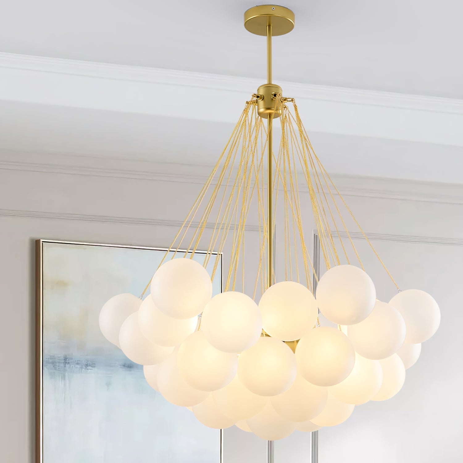 Valentina Glass Globe Pendant Light Bubble