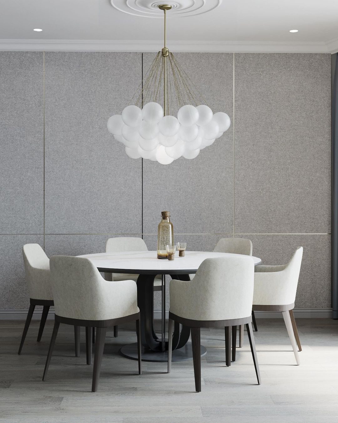 Lustra Chandelier Bubble Frosted Glass - Letslighting