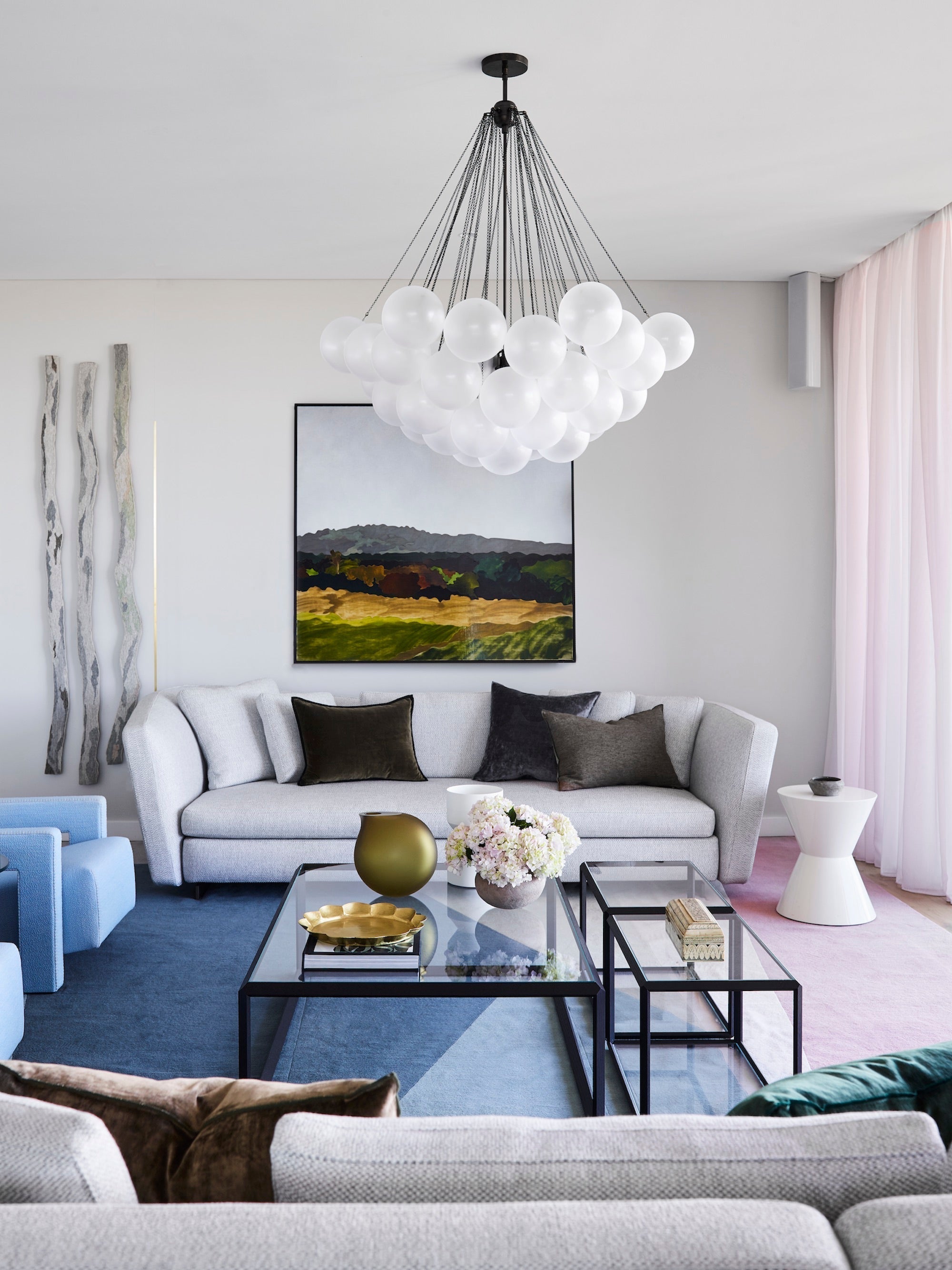 Lustra Chandelier Bubble Frosted Glass - Letslighting