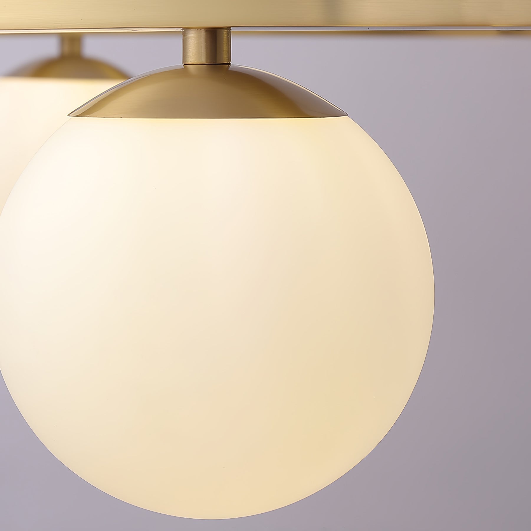 Lustra Chandelier Globe Brass Ring - Letslighting