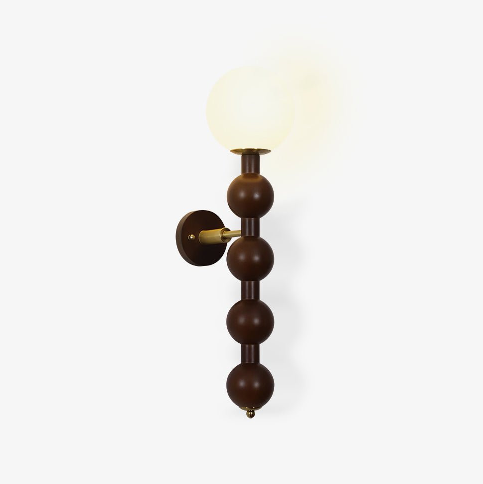 Olaeia Modern Minimalist Bubbly Wooden Glass Wall Lamp - Letslighting
