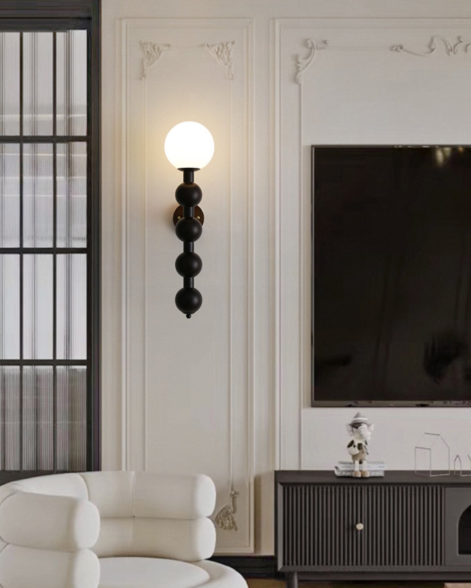 Olaeia Modern Minimalist Bubbly Wooden Glass Wall Lamp - Letslighting