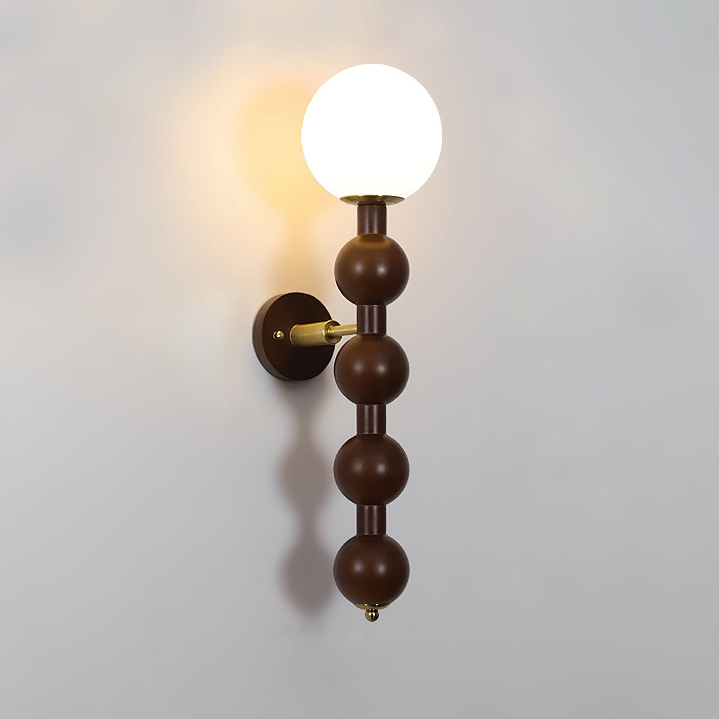 Olaeia Modern Minimalist Bubbly Wooden Glass Wall Lamp - Letslighting