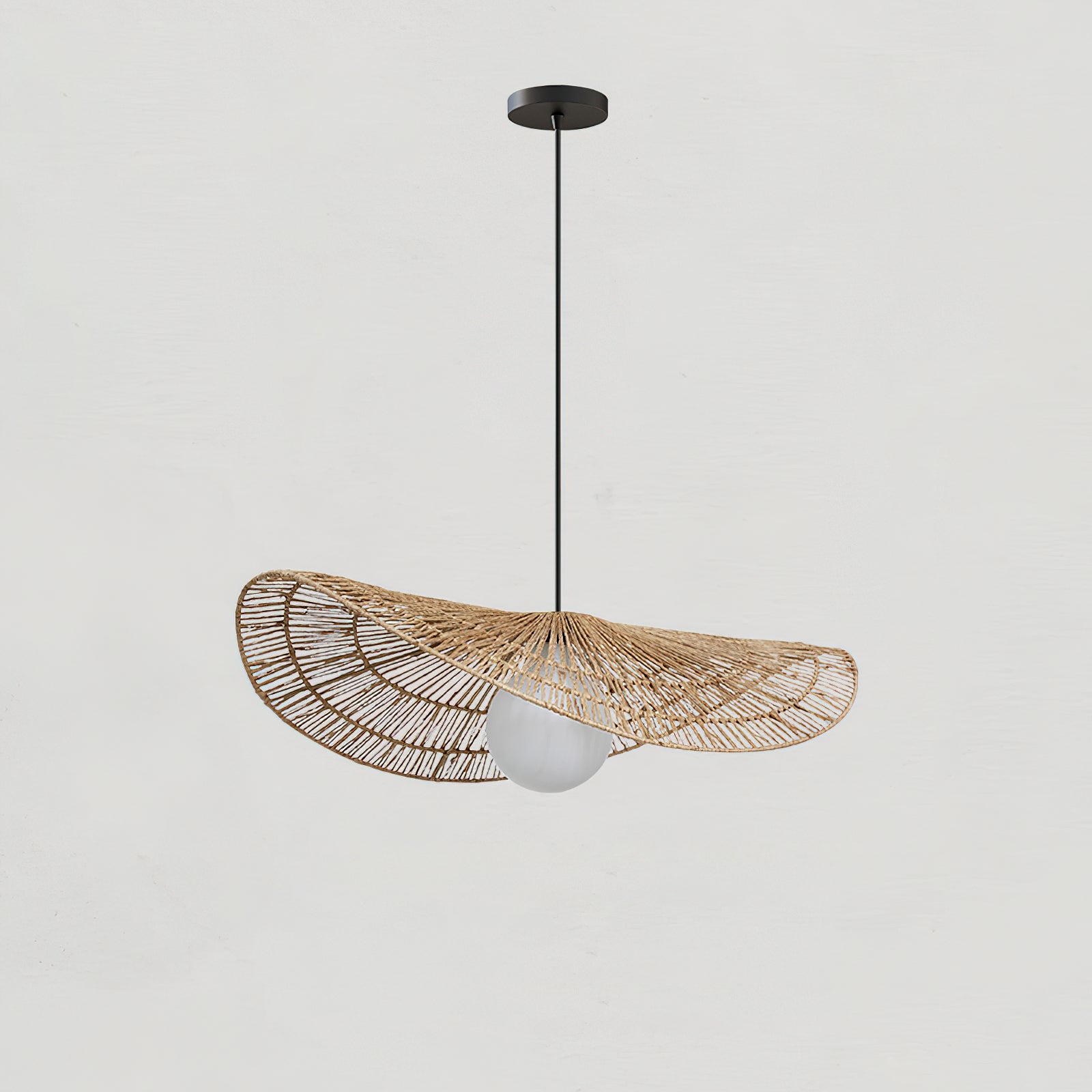 Bukolische Pendant Lamp Rattan Bloom - Letslighting