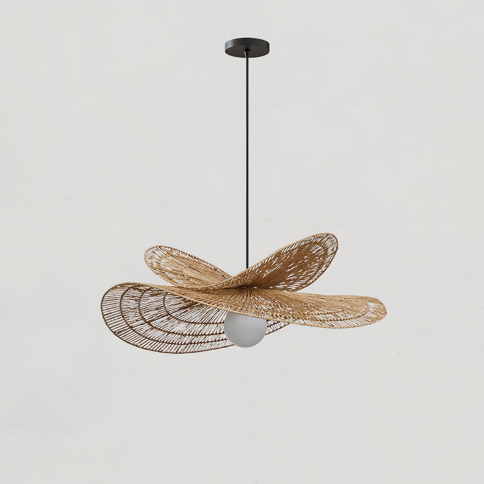 Bukolische Pendant Lamp Rattan Bloom - Letslighting