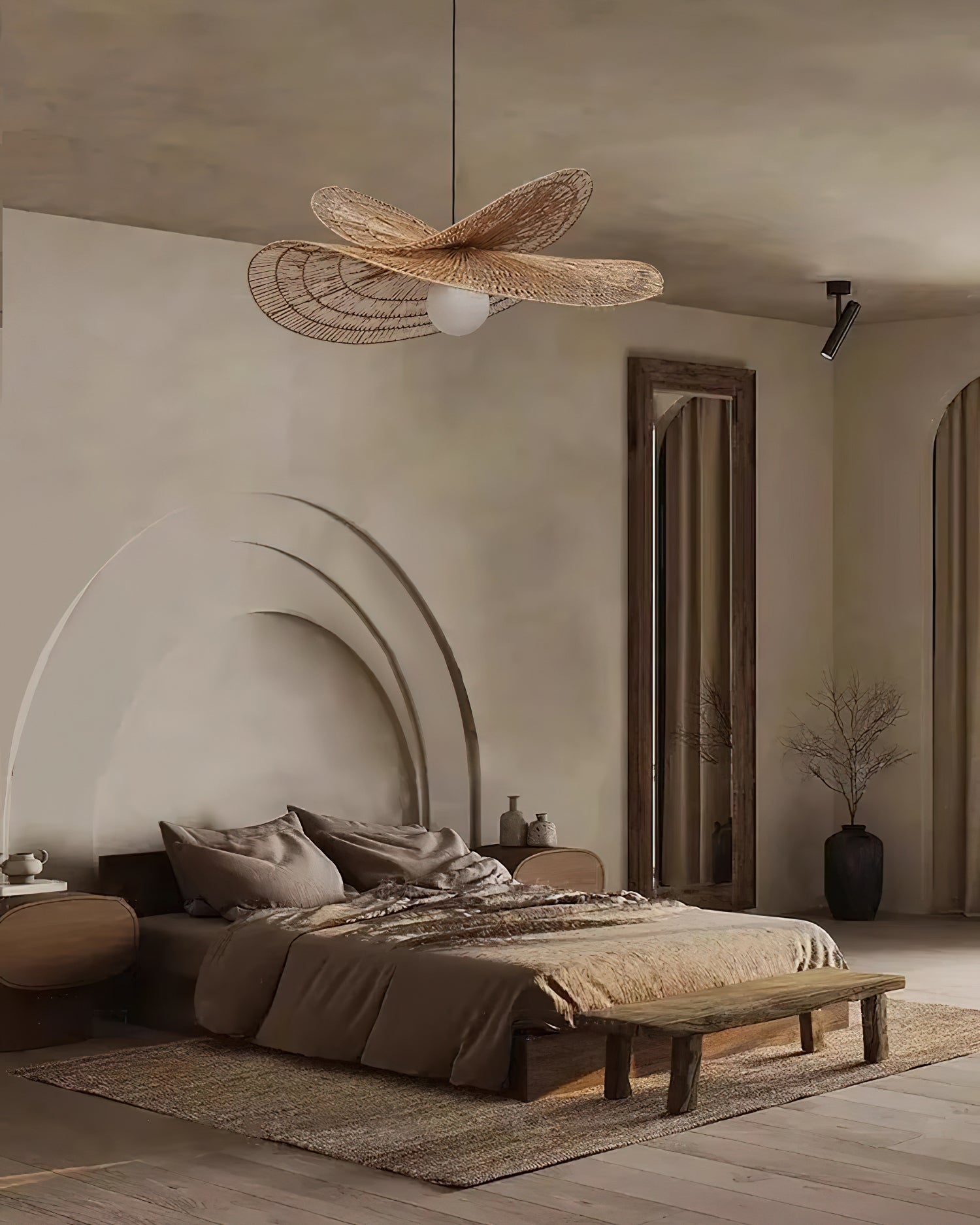 Bukolische Pendant Lamp Rattan Bloom - Letslighting