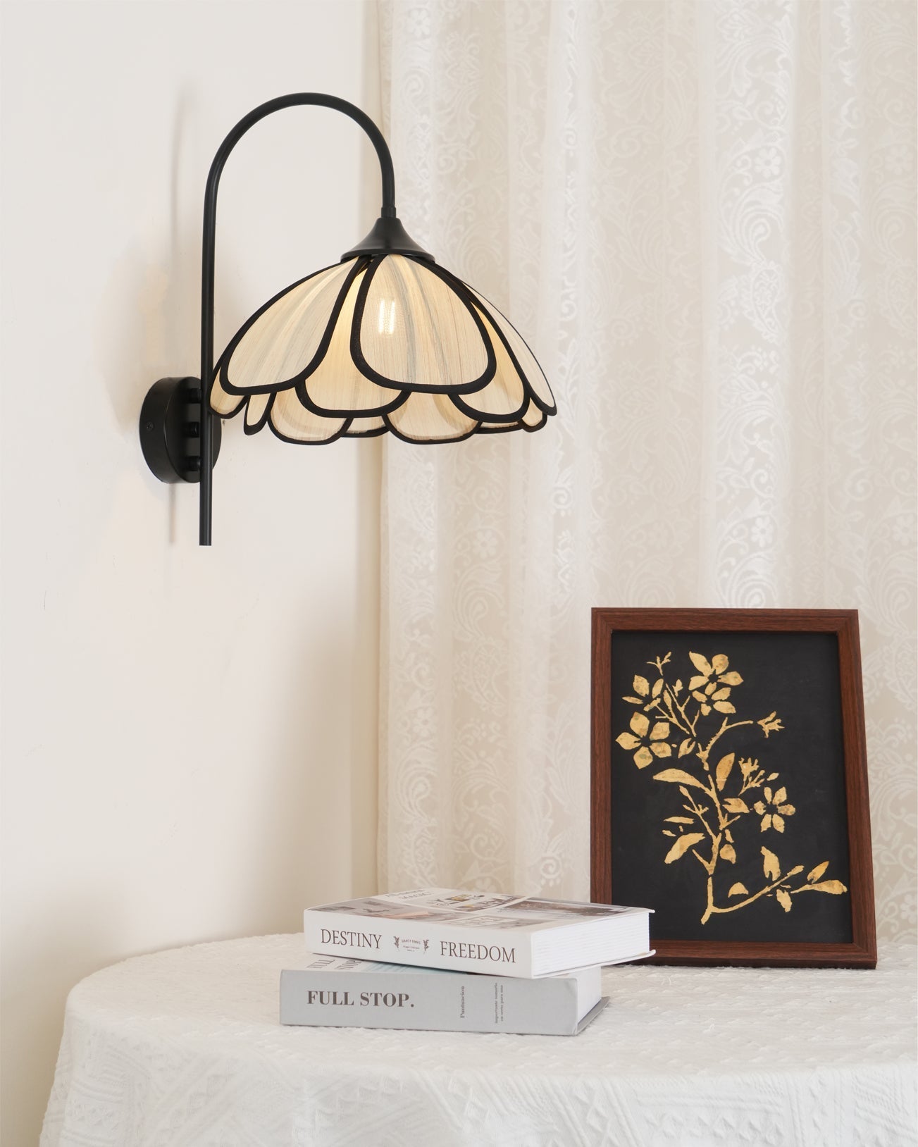 Ivsiliel Natural Burnt Petal Wall Lamp - Letslighting