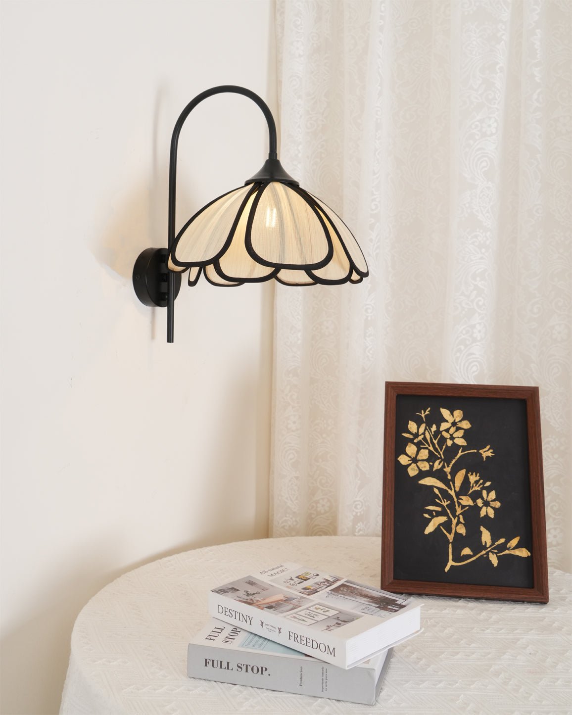 Ivsiliel Natural Burnt Petal Wall Lamp - Letslighting