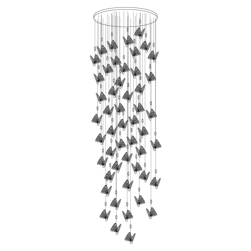 Lunora Modern Butterfly Pendant Light - Letslighting