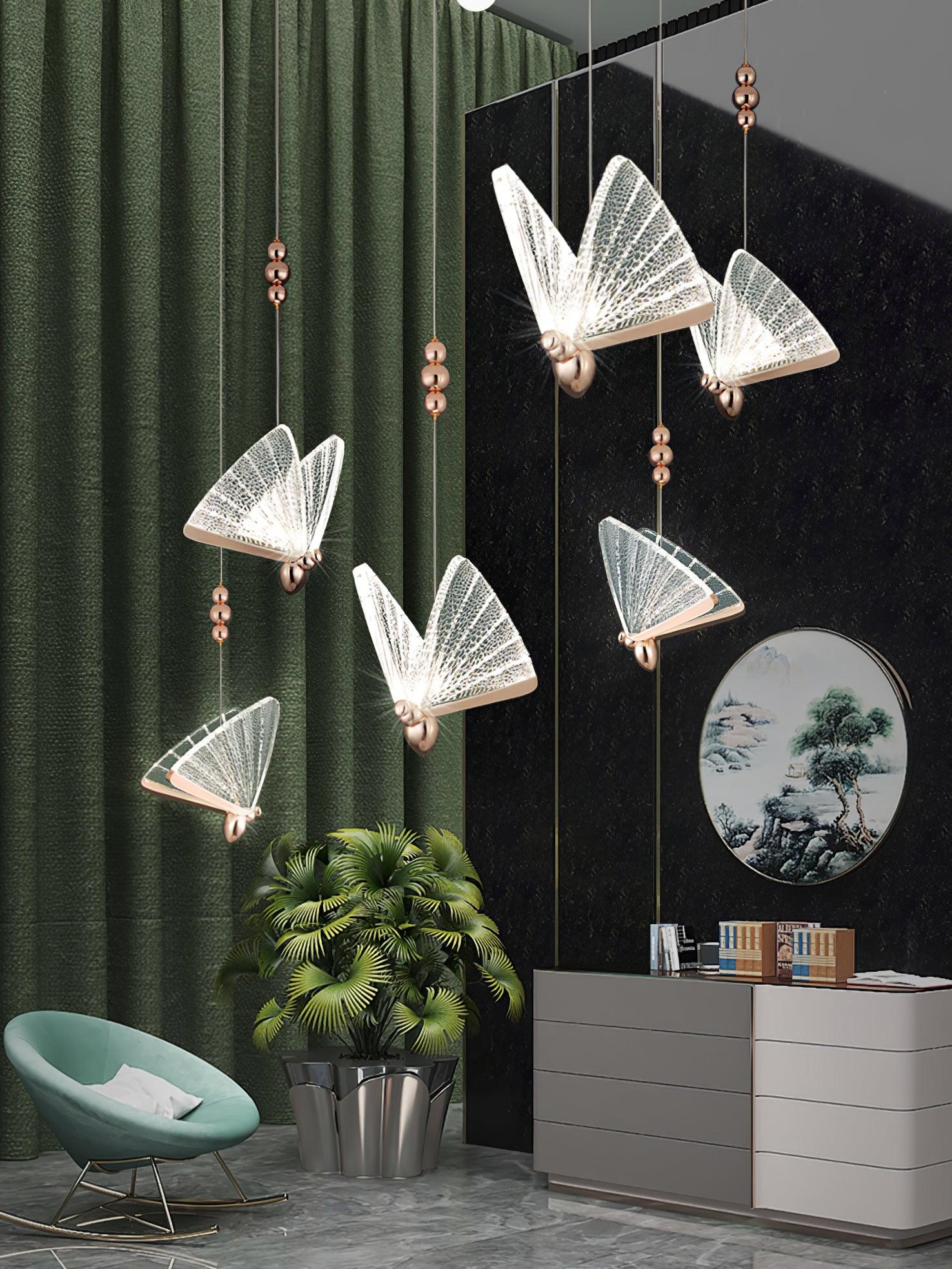Lunora Modern Butterfly Pendant Light - Letslighting
