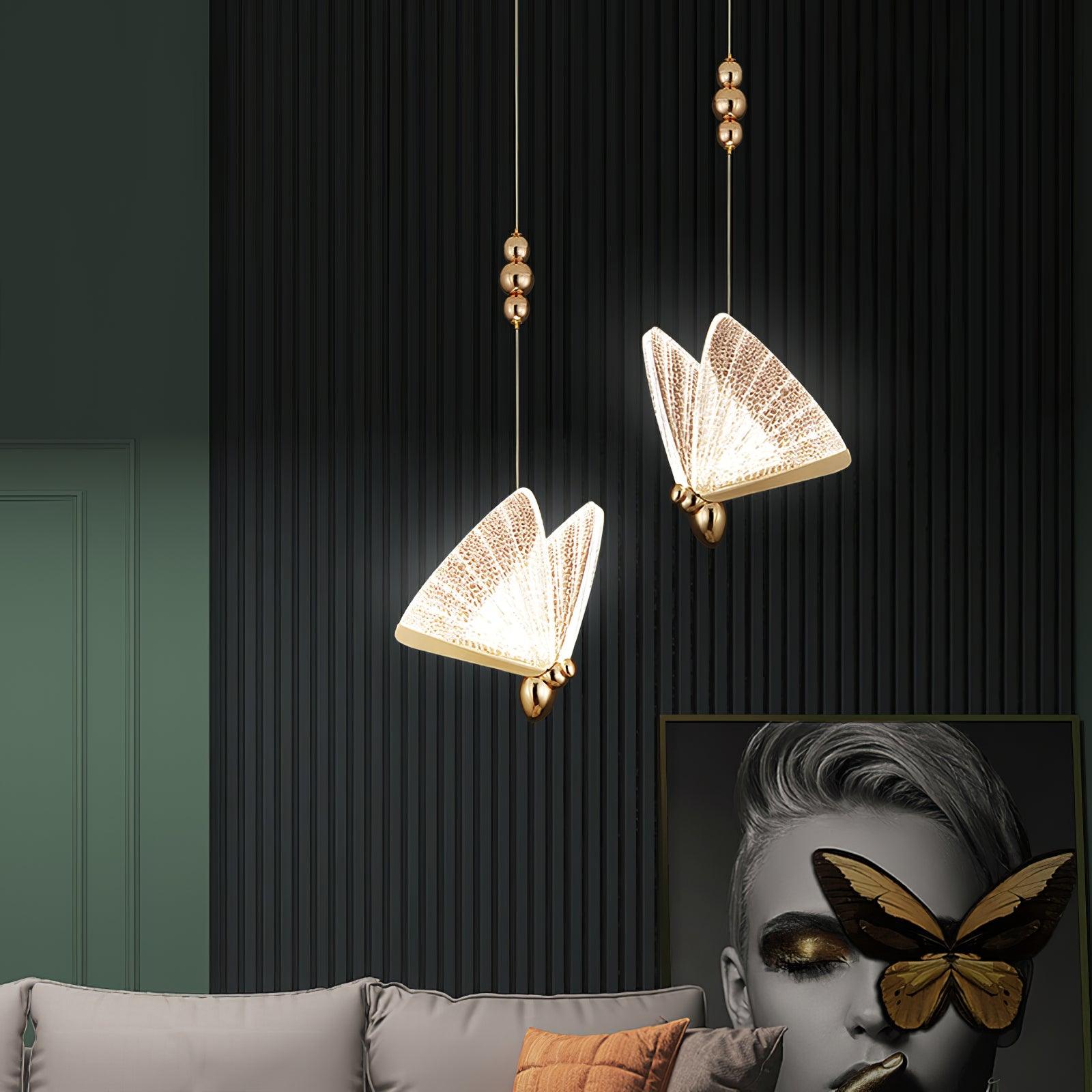 Lunora Modern Butterfly Pendant Light - Letslighting