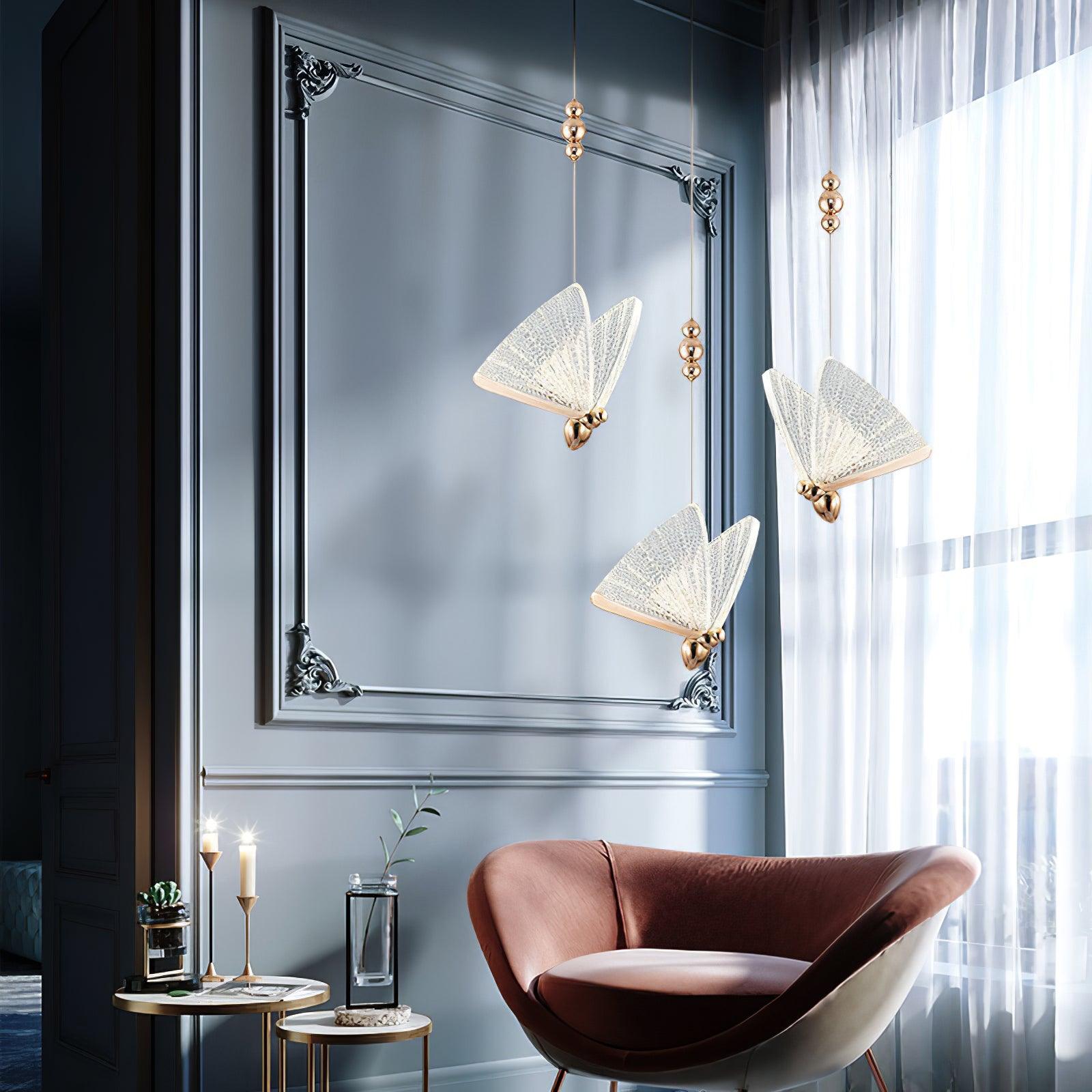 Lunora Modern Butterfly Pendant Light - Letslighting
