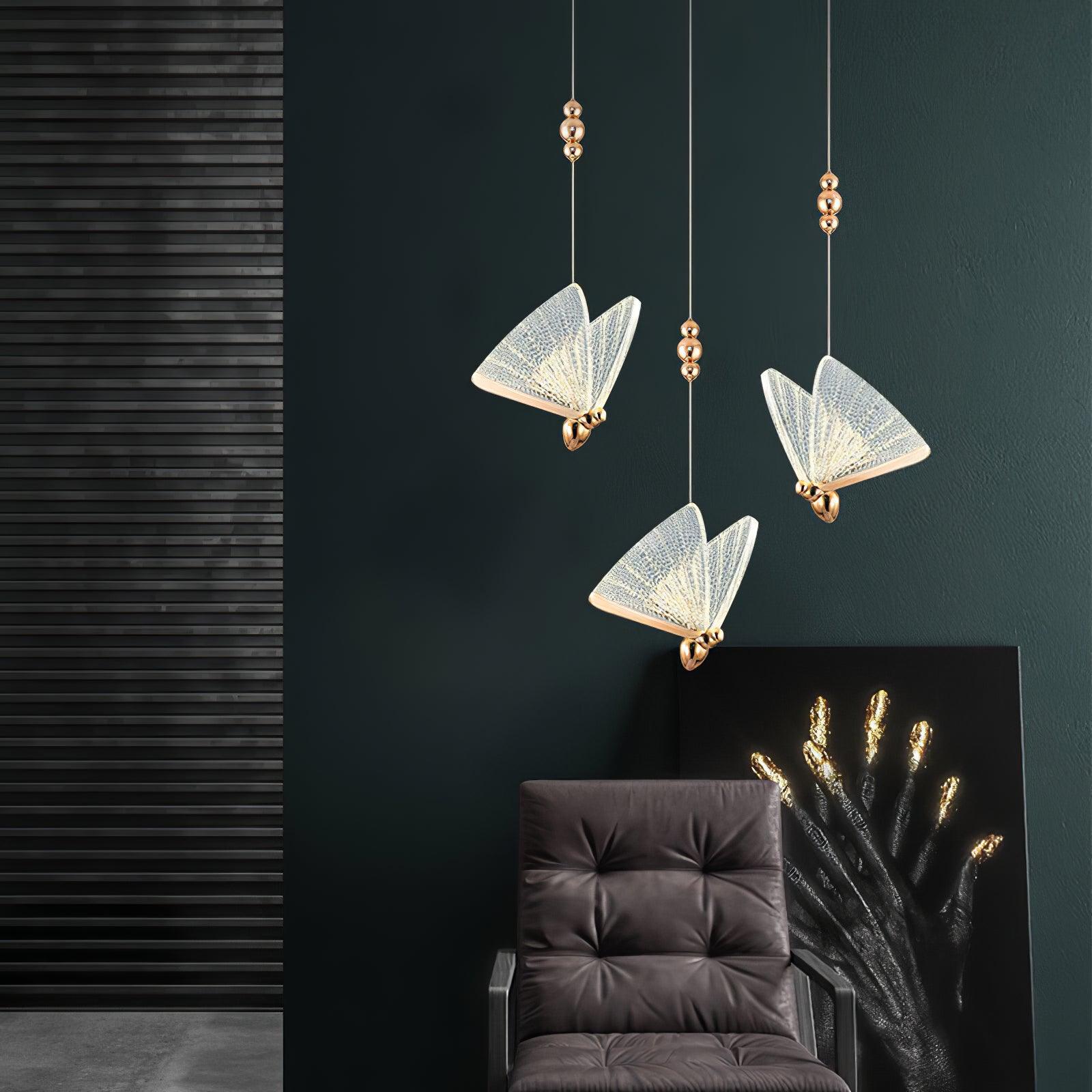 Lunora Modern Butterfly Pendant Light - Letslighting