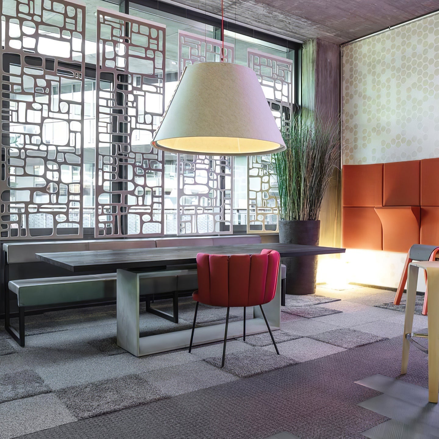 Acoustic Pendant Lamp Noise Reduction Office - Letslighting