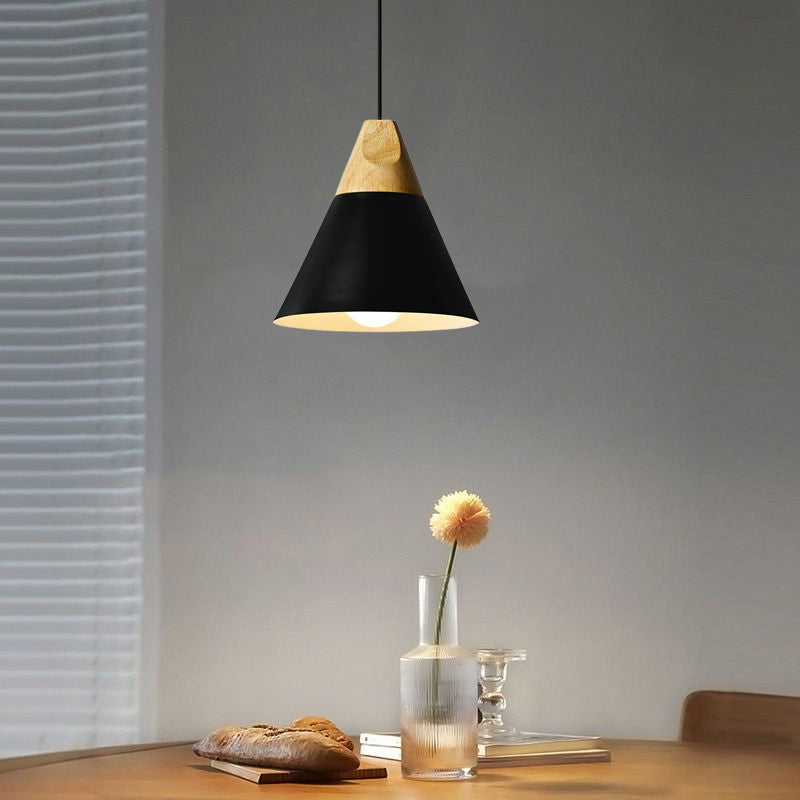 Valentina Multi-Shaped Wood And Pendant Light, 6 Colors - Letslighting