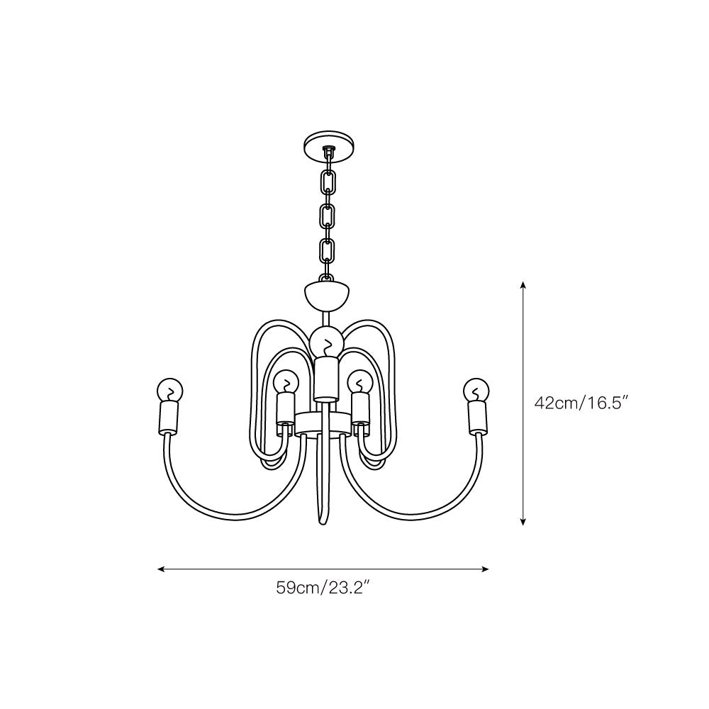 Ombre Elegance Vintage Industrial Chandelier - Letslighting