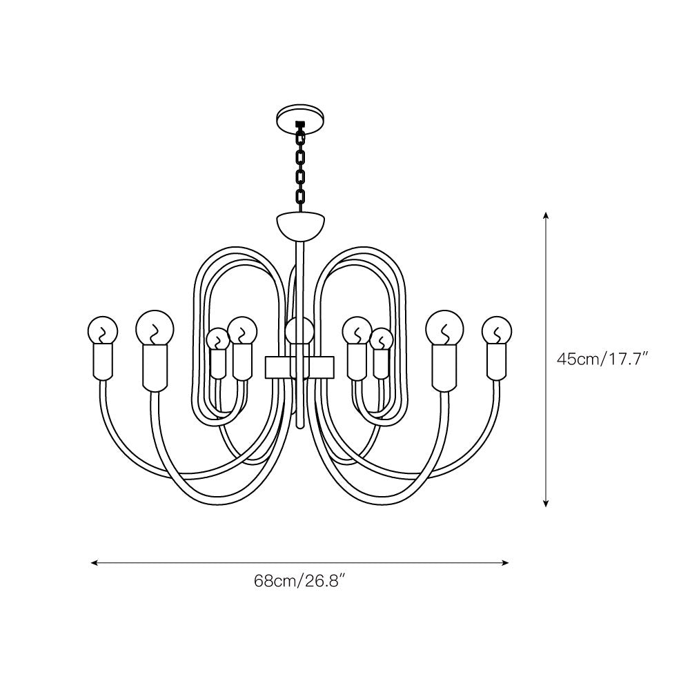Ombre Elegance Vintage Industrial Chandelier - Letslighting