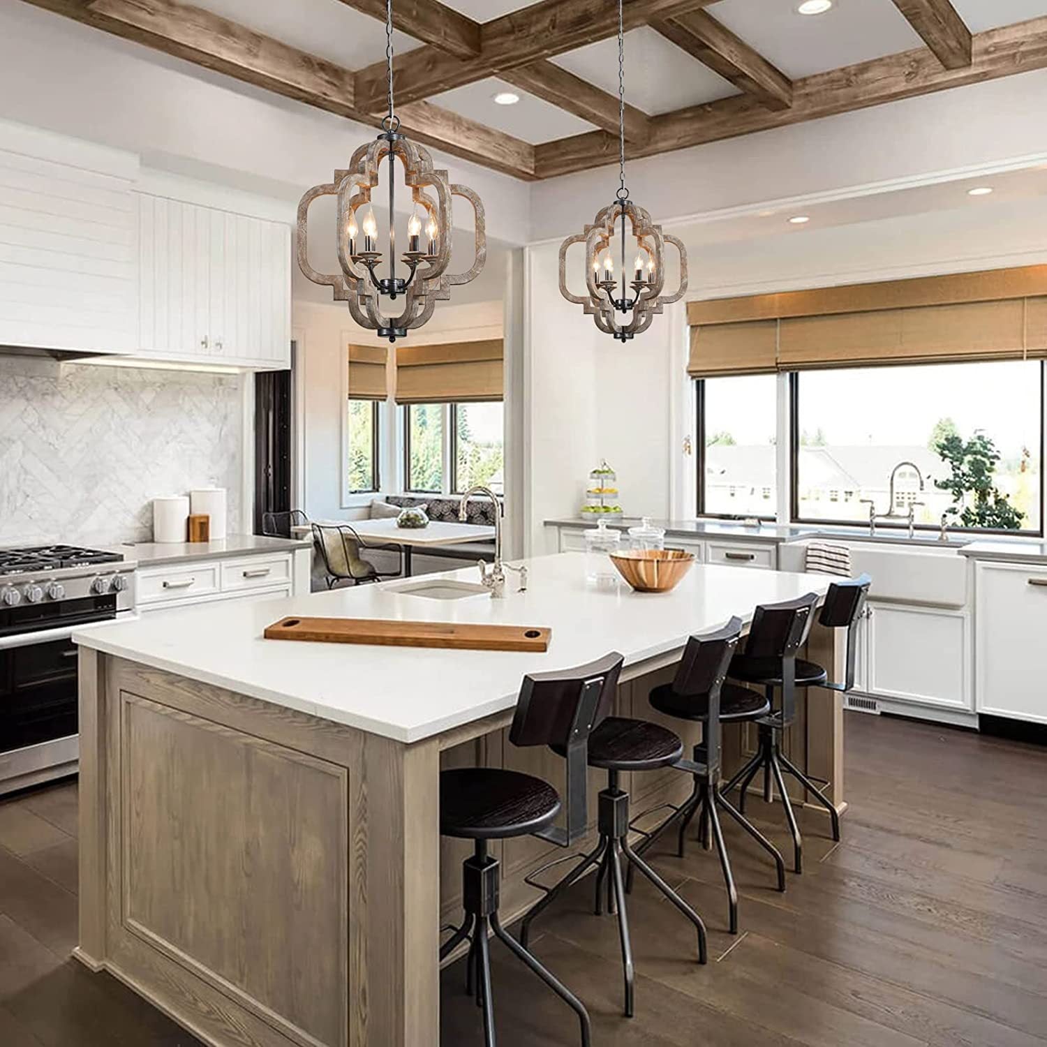 Polar Postmodern Luxury Wooden Pendant Lamp - Letslighting