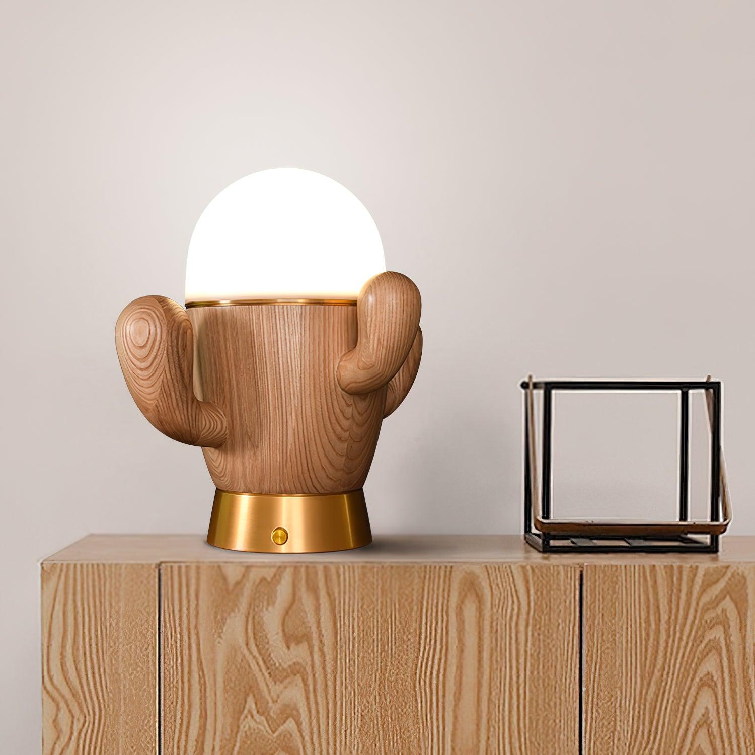 Solivice Wooden Whimsical Table Lamp - Letslighting