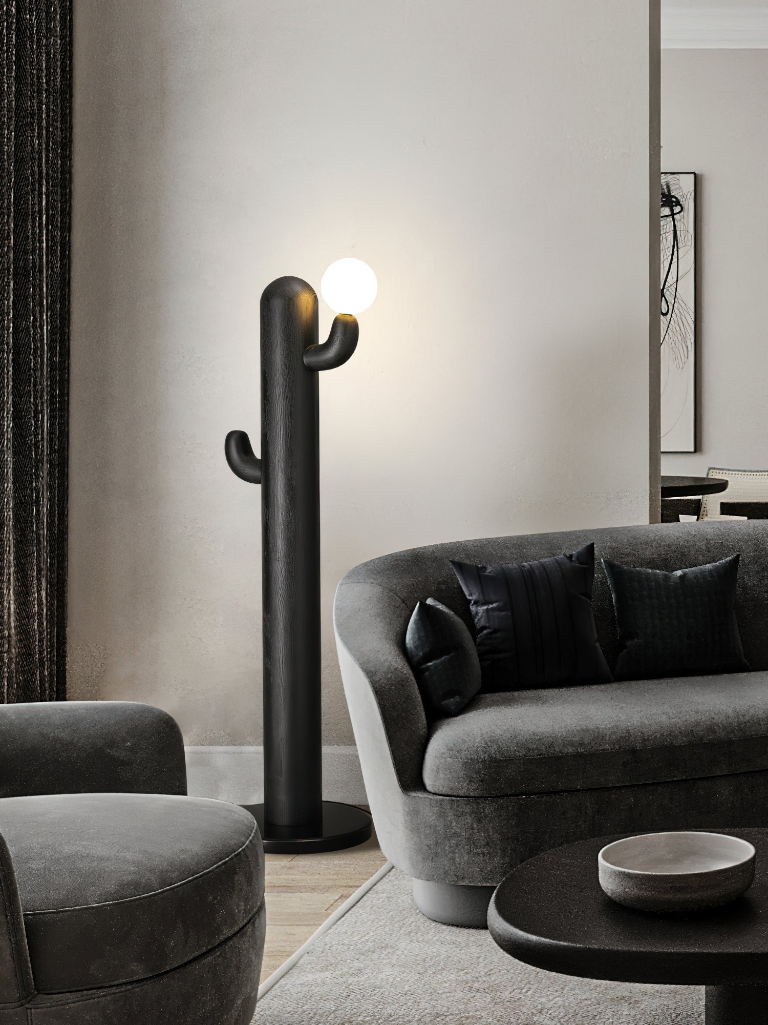 Cactus Wood Floor Lamp - Blowlighting