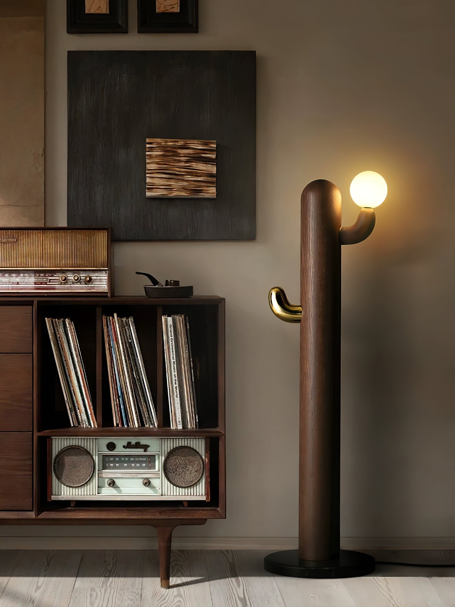 Cactus Wood Floor Lamp - Blowlighting