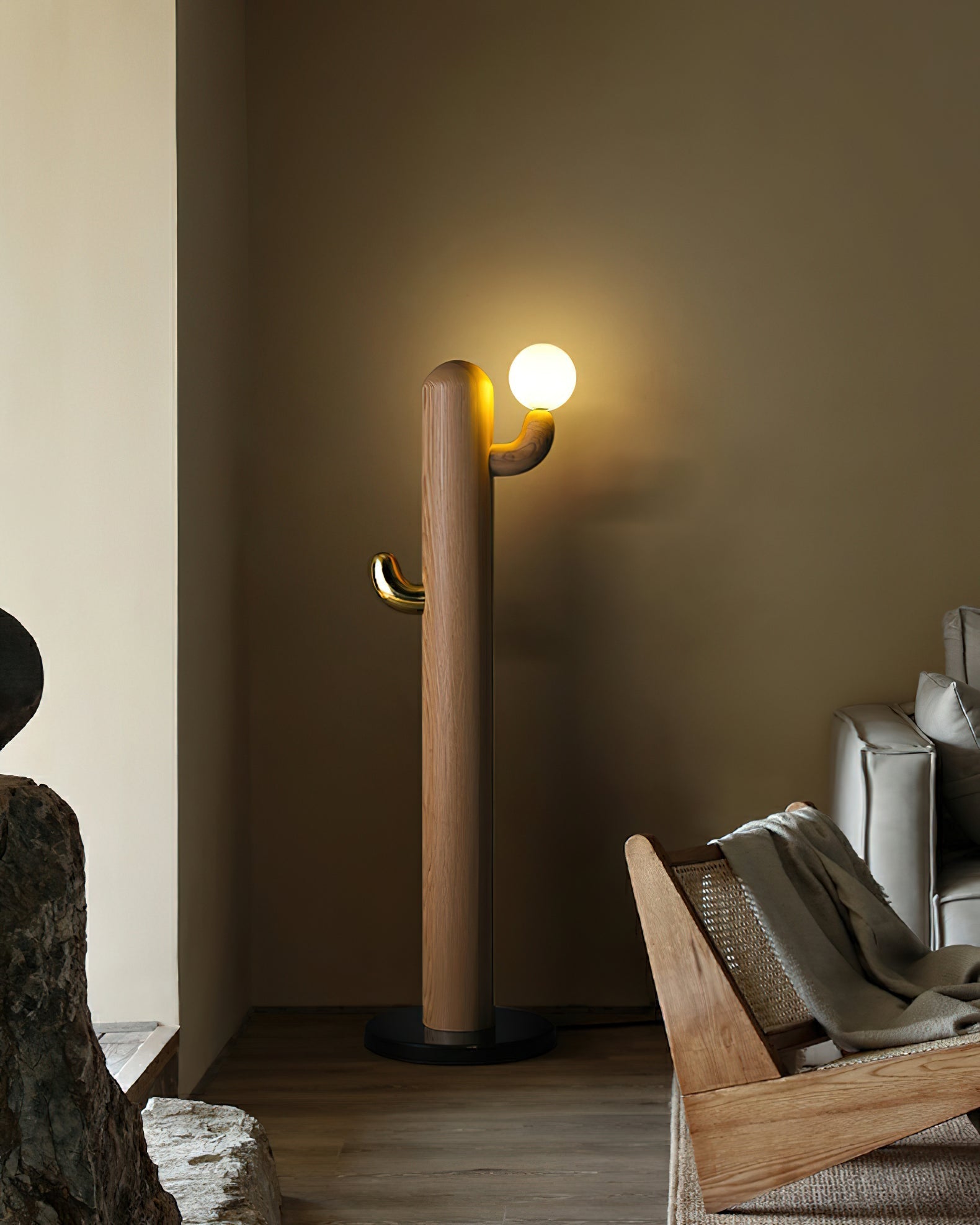 Cactus Wood Floor Lamp - Blowlighting