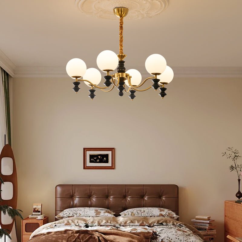 Ordore Traditional Elegance Vintage Wood Chandelier - Letslighting