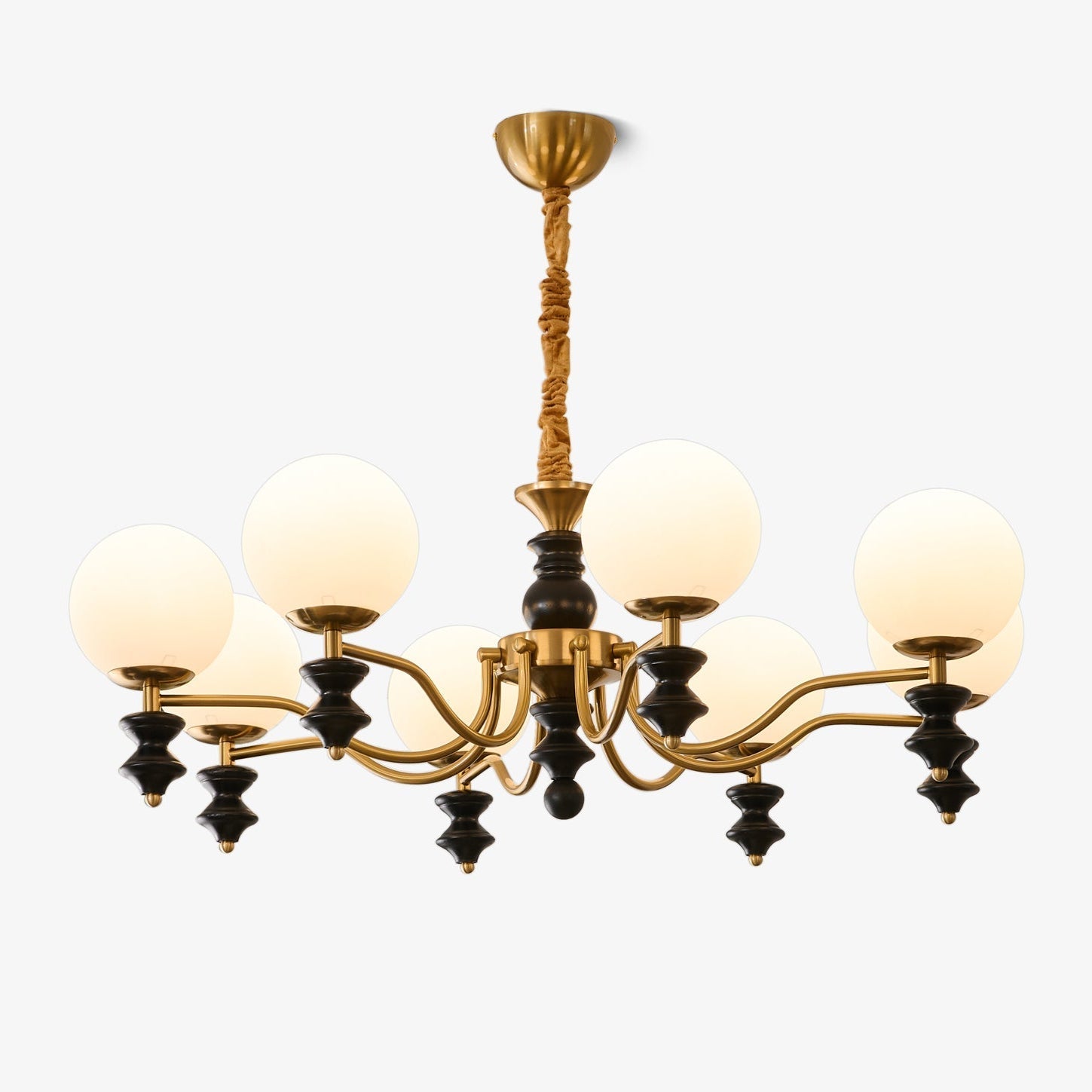 Ordore Traditional Elegance Vintage Wood Chandelier - Letslighting