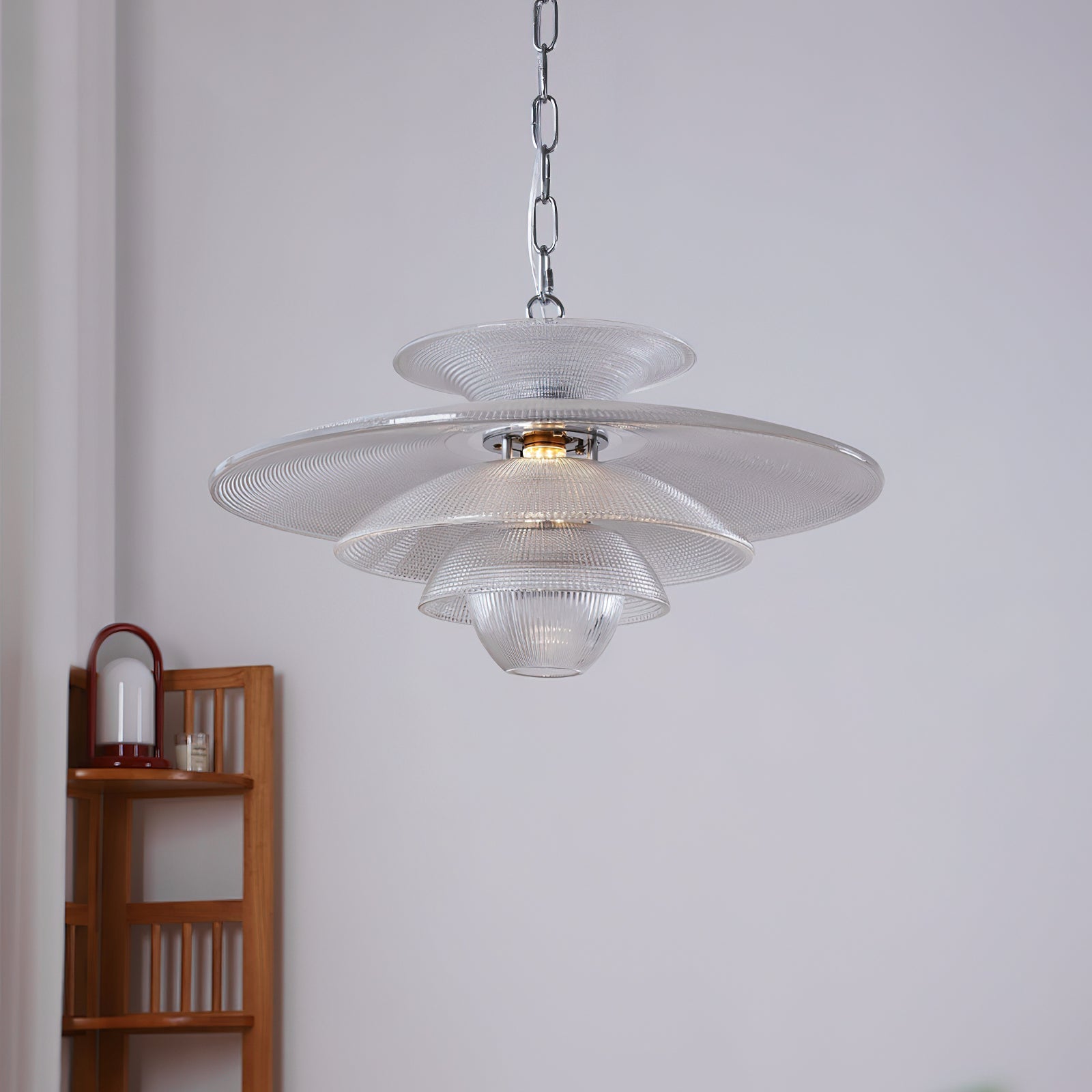 Cadenza Pendant Lamp Ripple Glass Layers - Letslighting