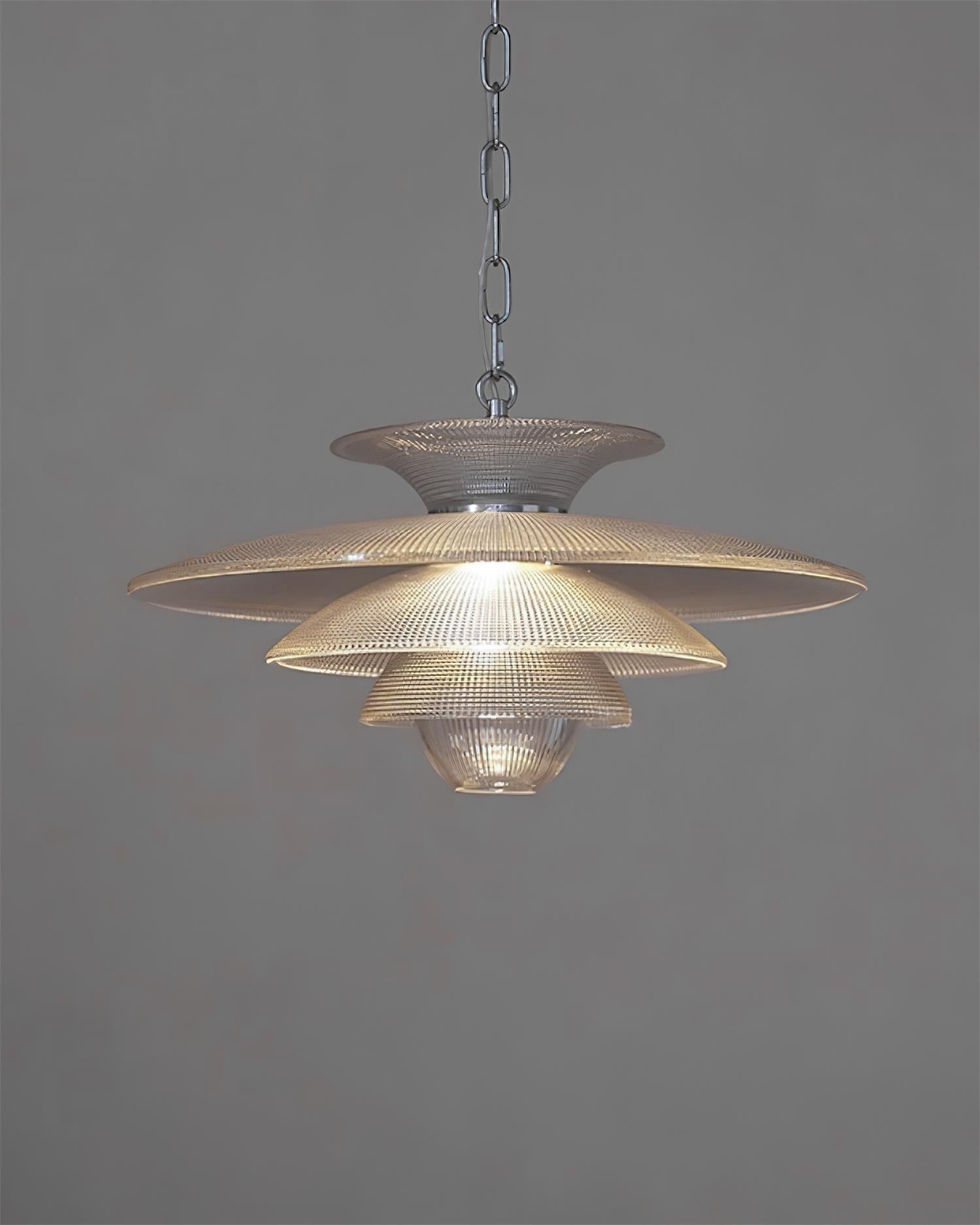 Cadenza Pendant Lamp Ripple Glass Layers - Letslighting