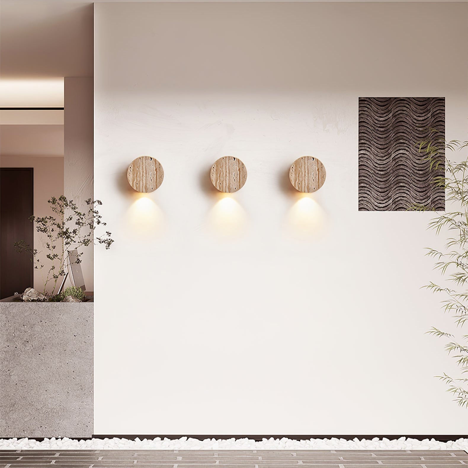 Caelan Travertine Wall Sconce - Letslighting