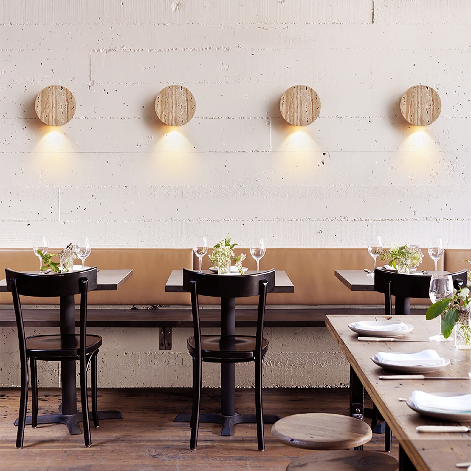 Caelan Travertine Wall Sconce - Letslighting