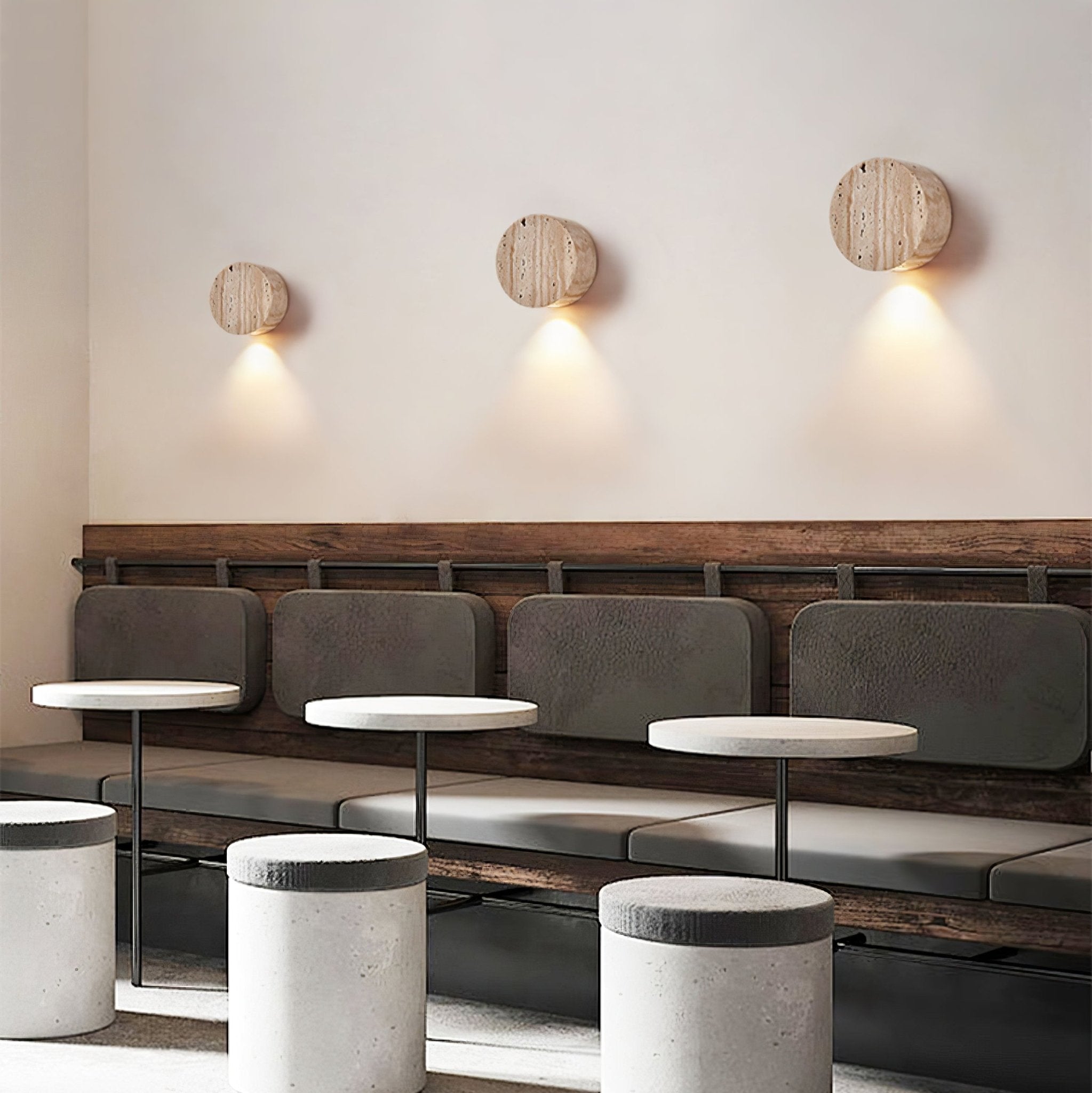 Caelan Travertine Wall Sconce - Letslighting