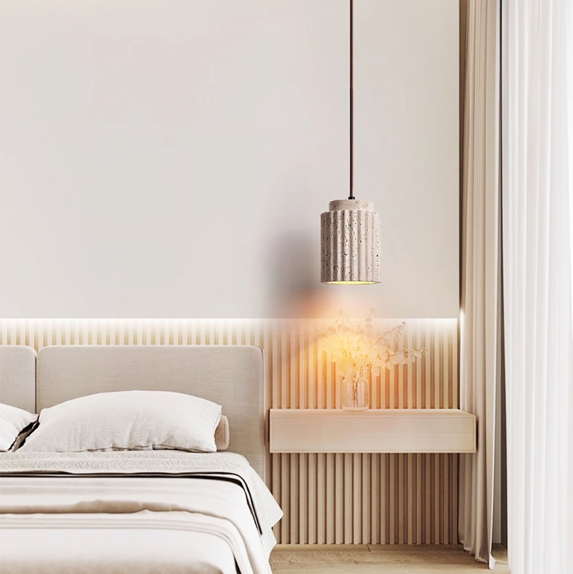 Mysolel Travertine Pendant Light