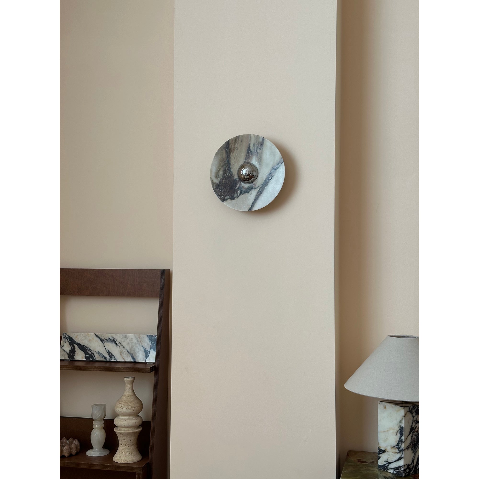 Alter Modern Minimalist Round Marble Sconce Wall Lamp - Letslighting