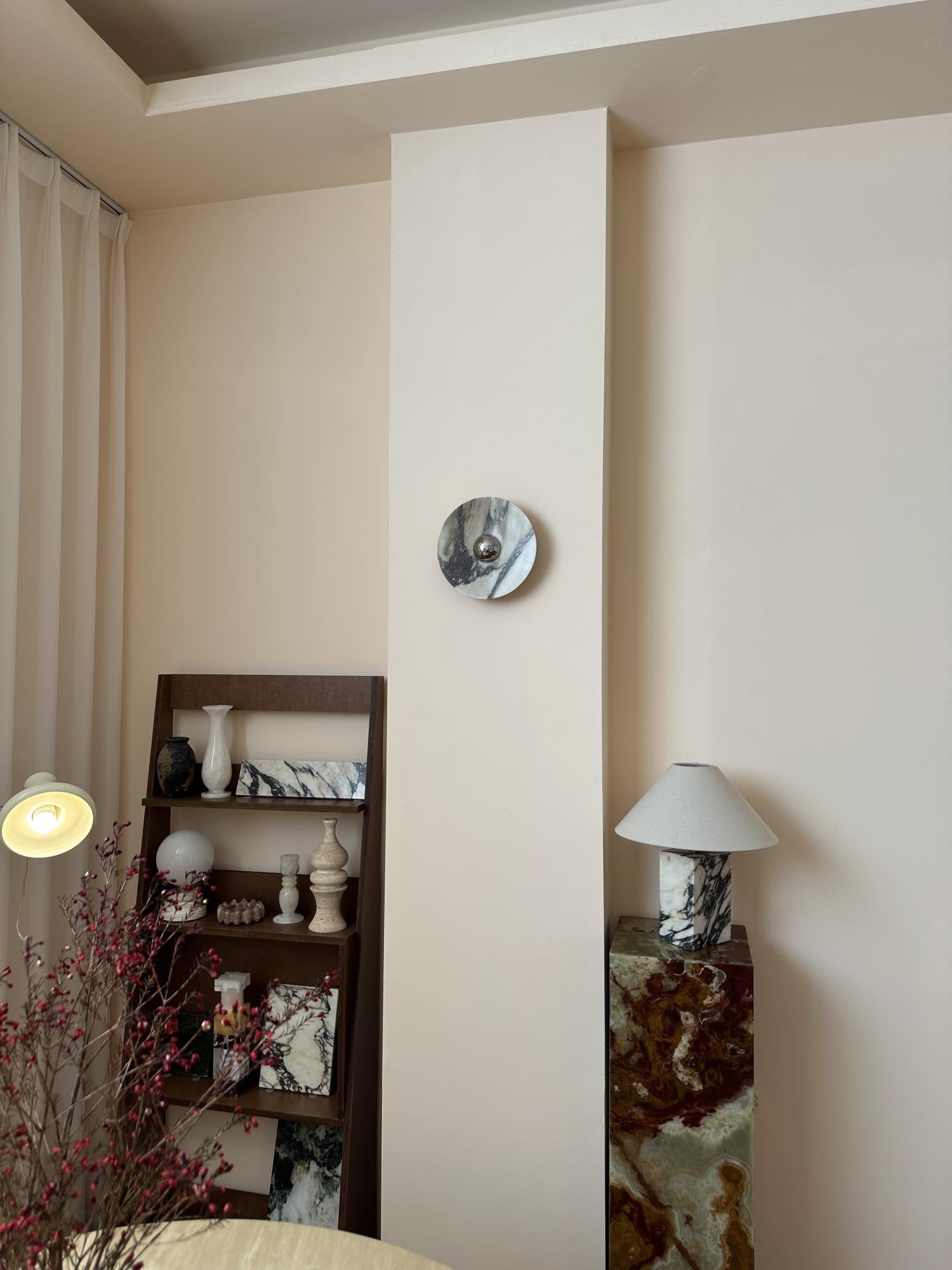 Alter Modern Minimalist Round Marble Sconce Wall Lamp - Letslighting