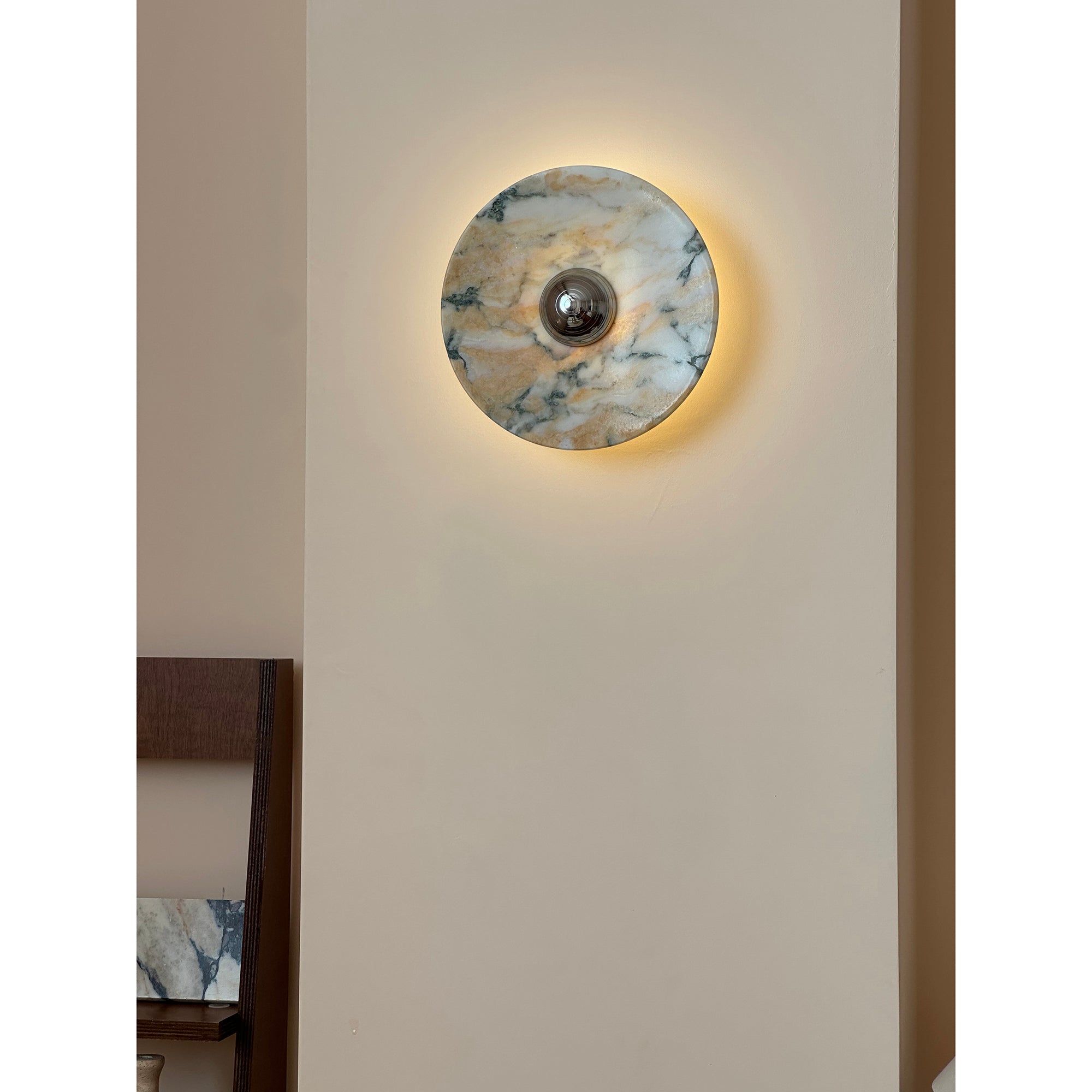 Alter Modern Minimalist Round Marble Sconce Wall Lamp - Letslighting