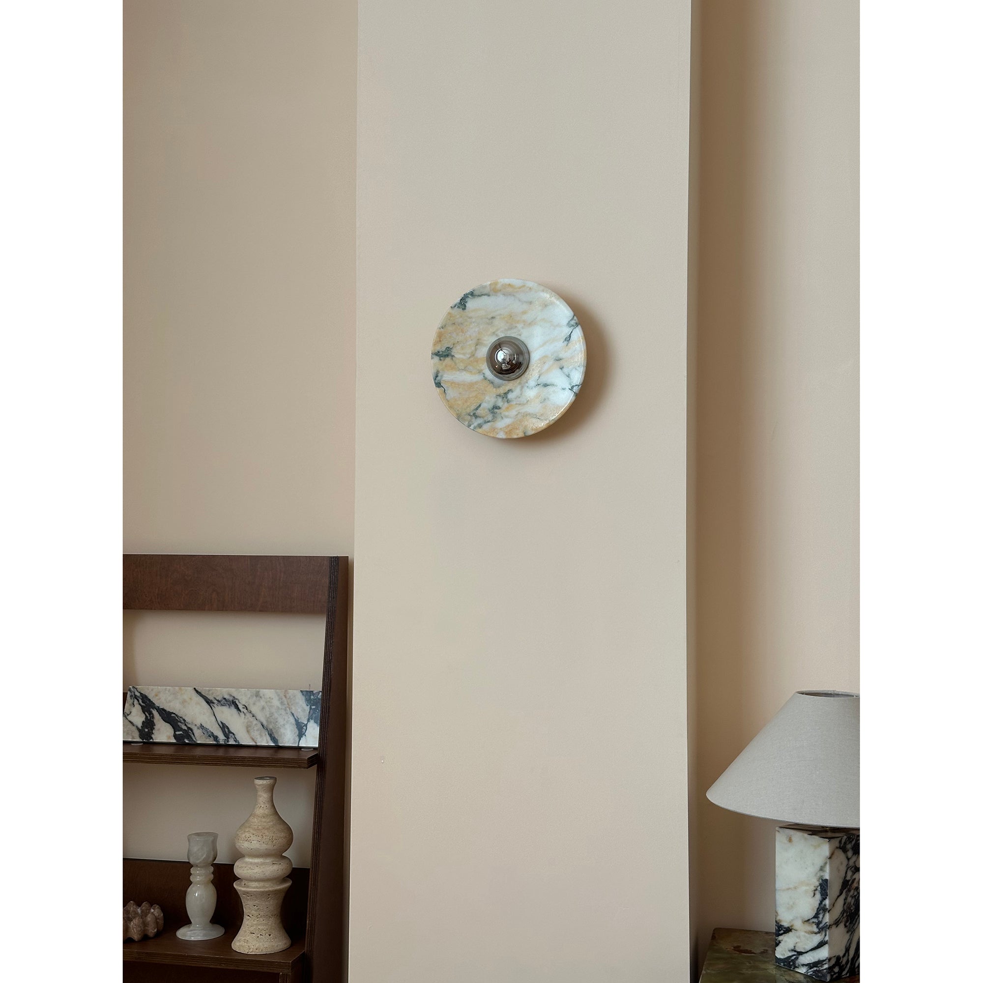 Alter Modern Minimalist Round Marble Sconce Wall Lamp - Letslighting