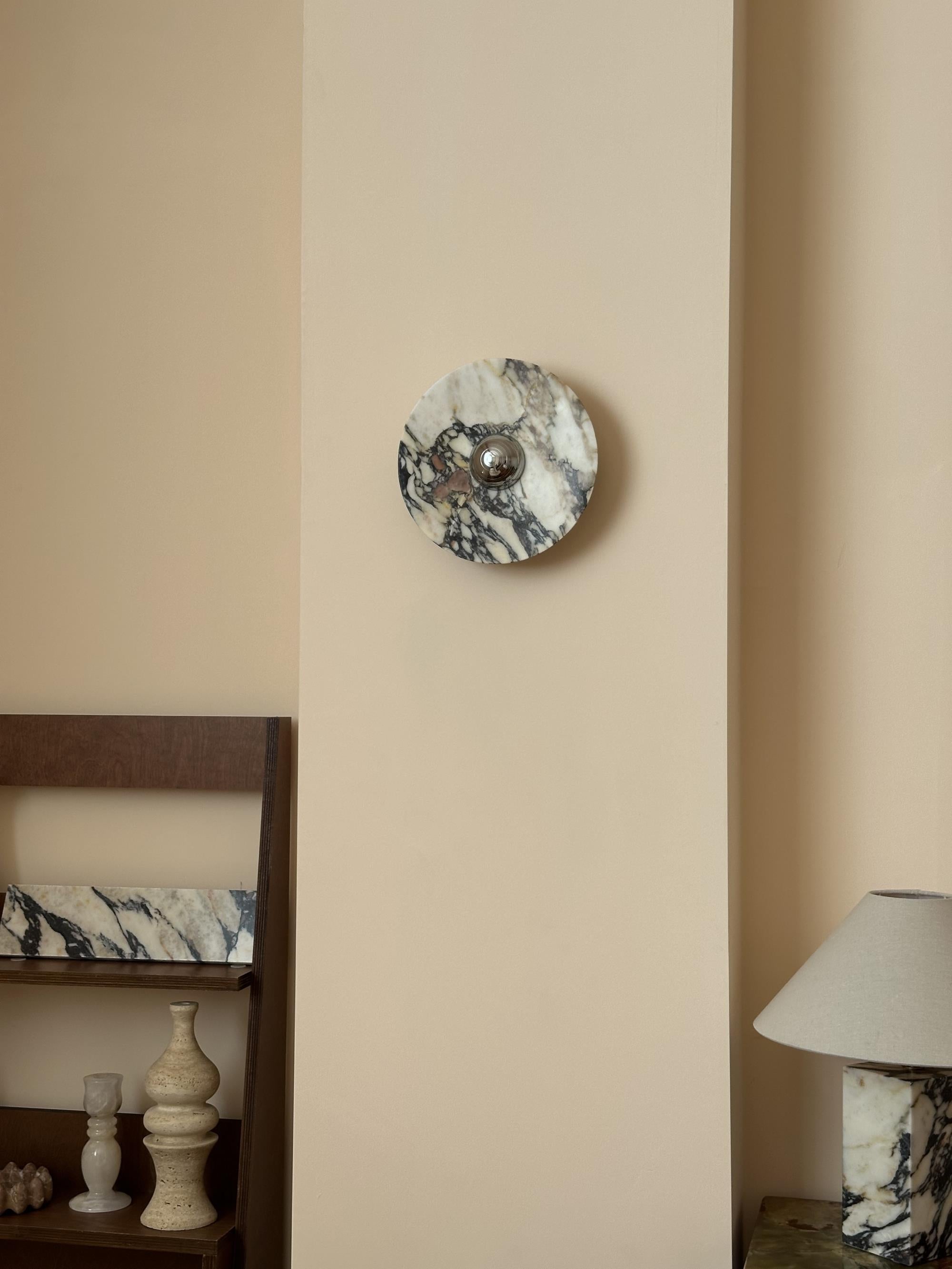 Alter Modern Minimalist Round Marble Sconce Wall Lamp - Letslighting