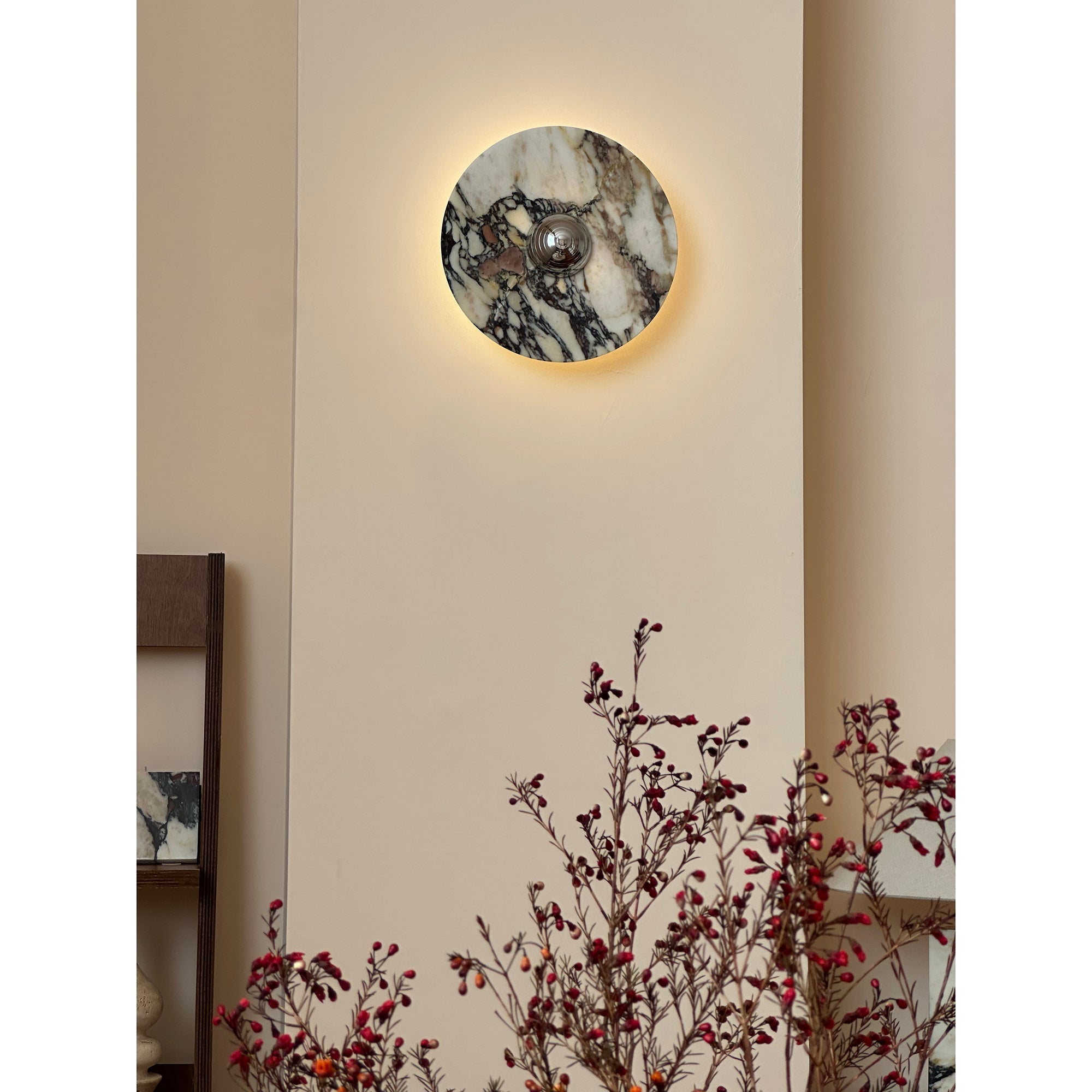 Alter Modern Minimalist Round Marble Sconce Wall Lamp - Letslighting