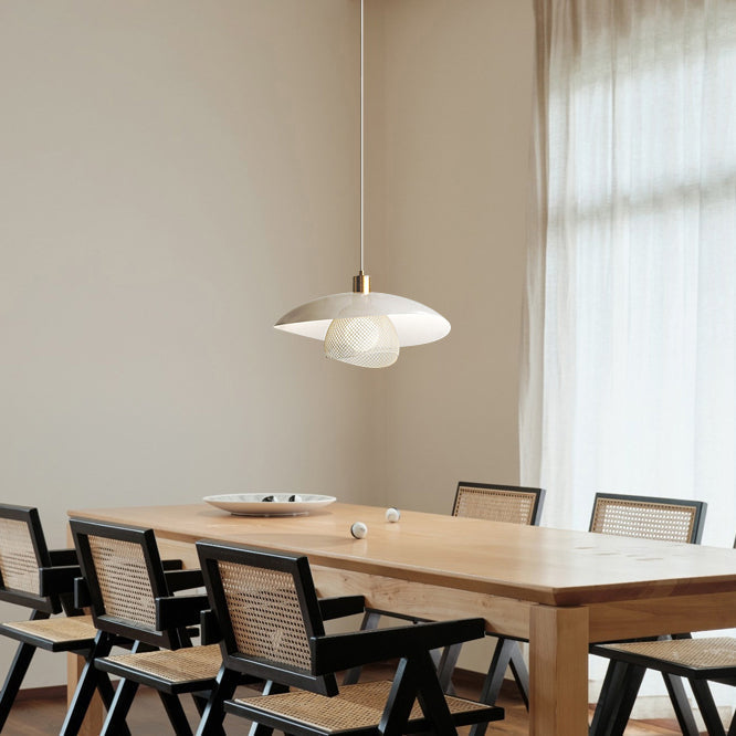Dynam Modern Minimalist Floyd White Pendant Lamp - Letslighting