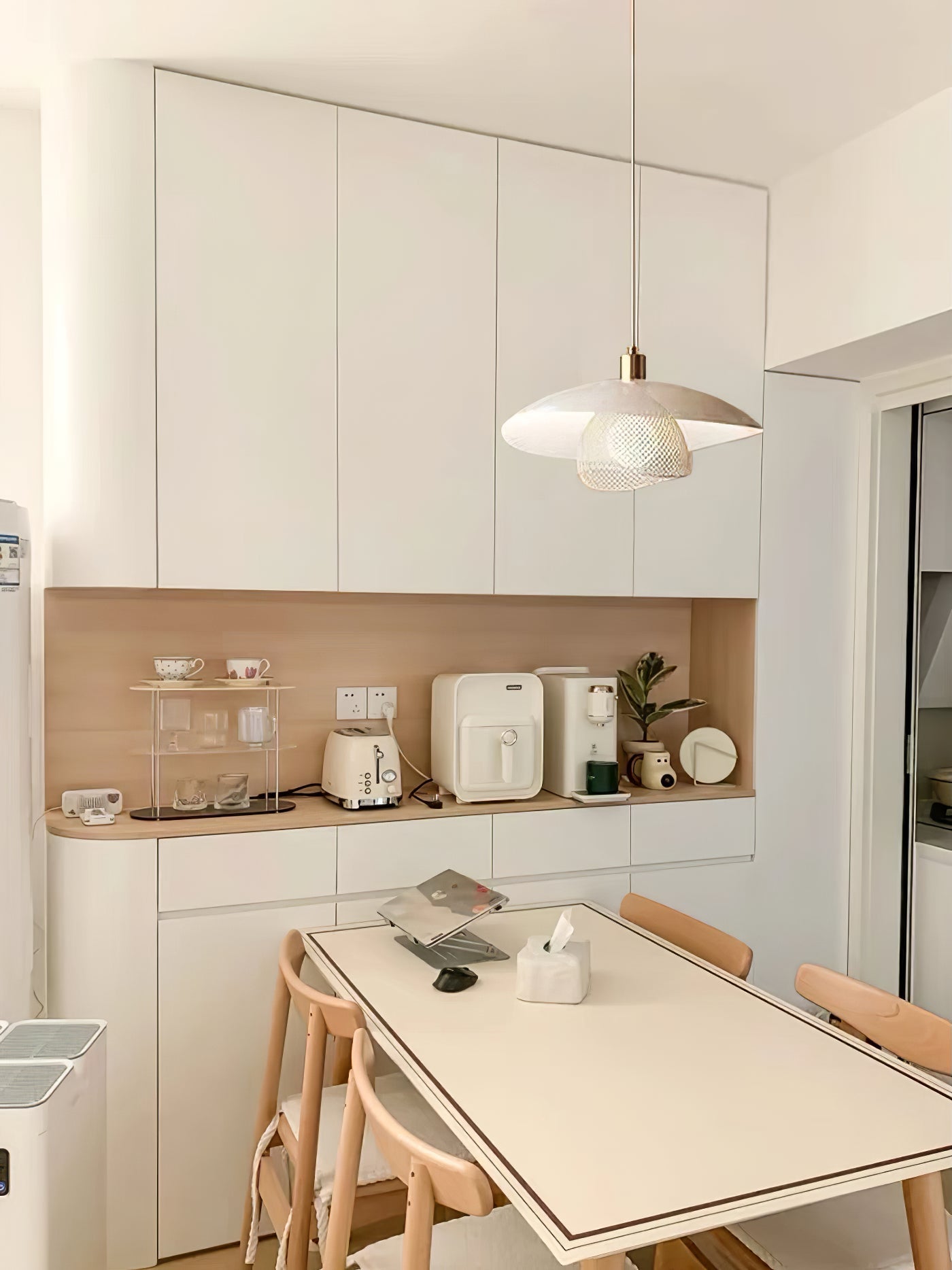 Dynam Modern Minimalist Floyd White Pendant Lamp - Letslighting