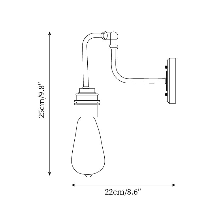 Calin Wall Light Industrial Rustic - Letslighting