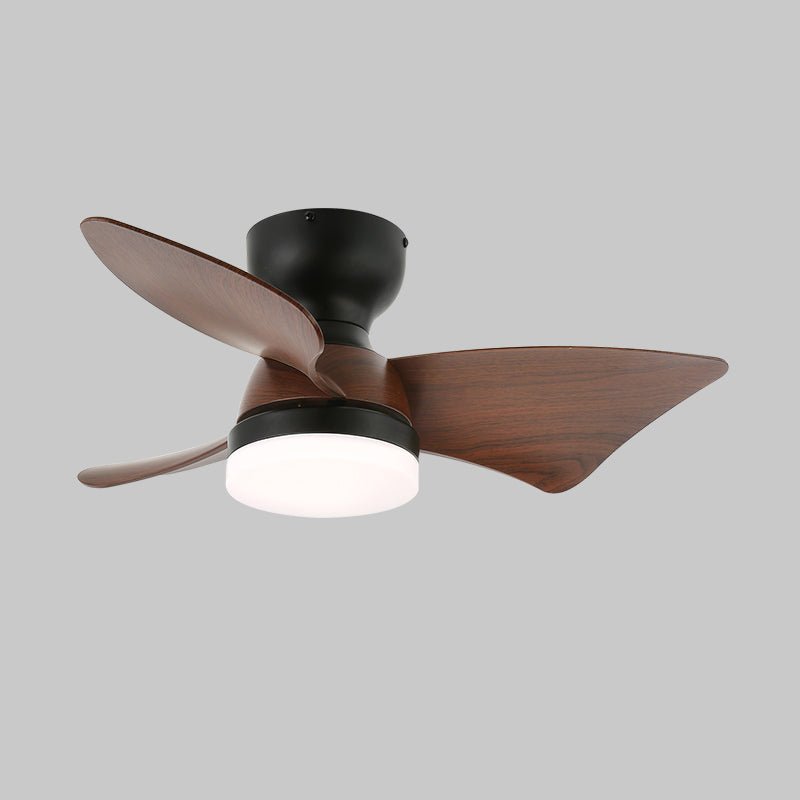 Mirella Silver Wood Ceiling Fan Light - Letslighting