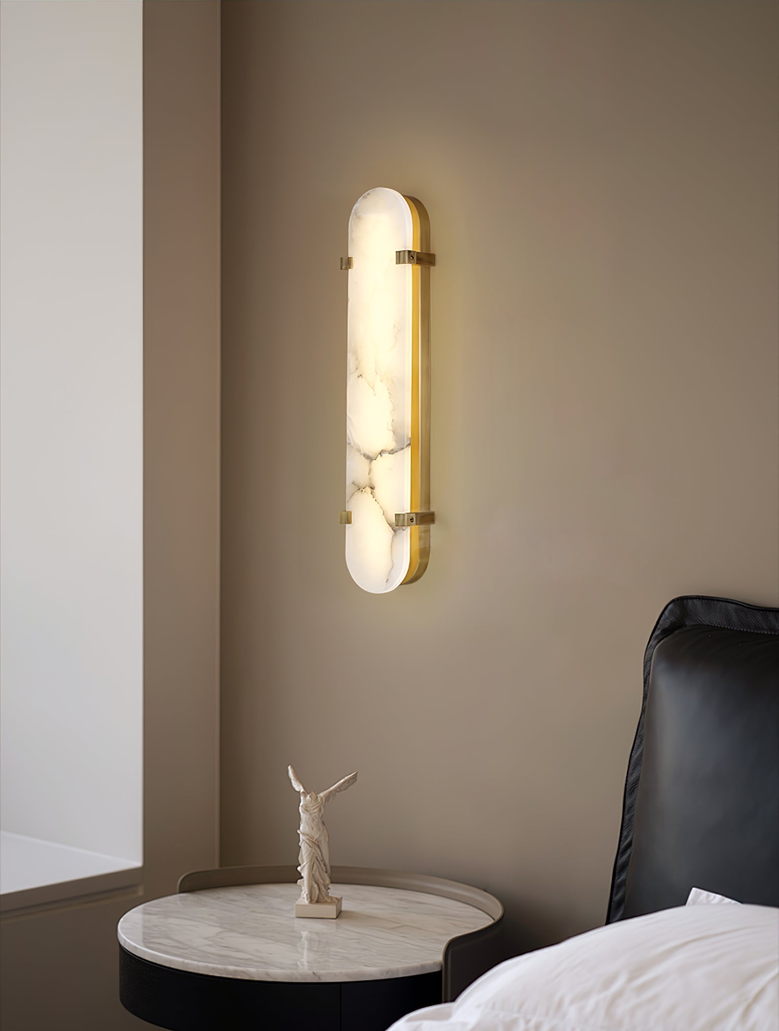 Calla Modern Alabaster Wall Light