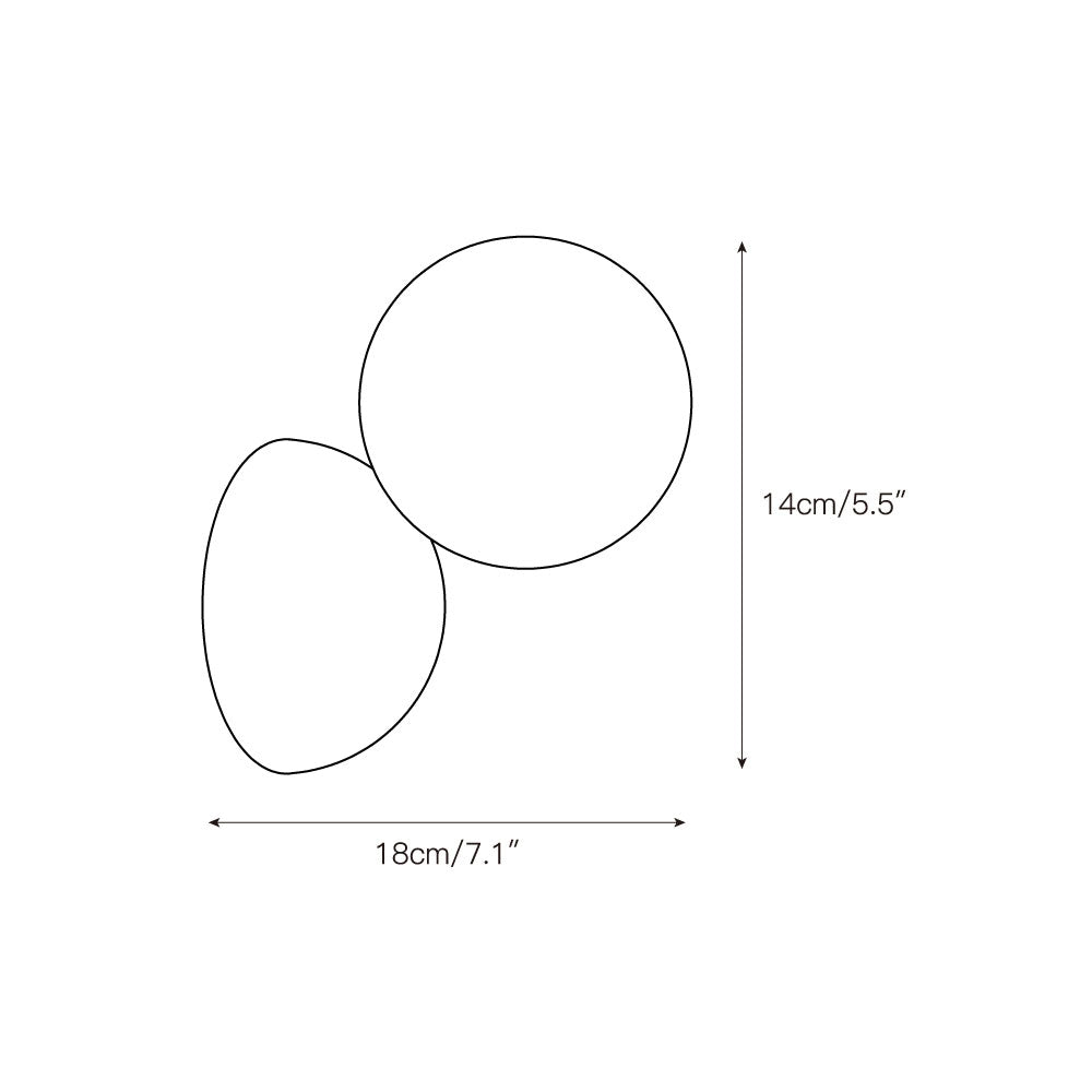 Arca Modern Minimalist Eclipse Mrable Wall Lamp - Letslighting