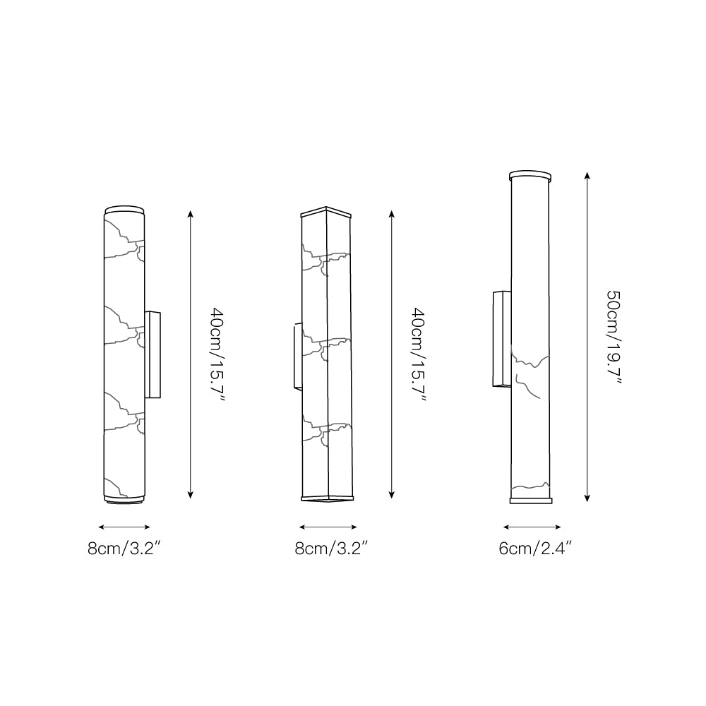 Arcus Elegance Brass Alabaster Sconce Wall Lamp - Letslighting