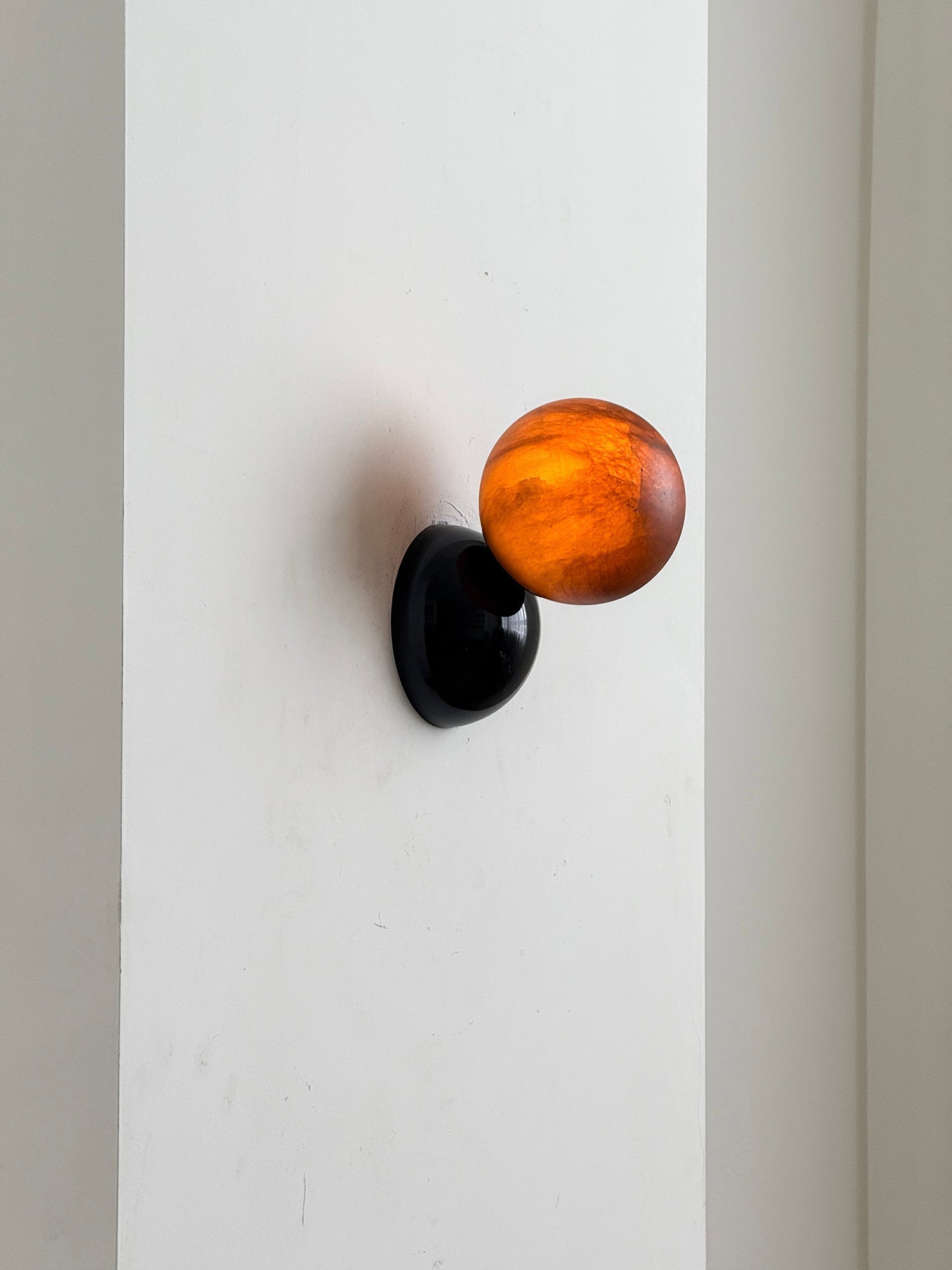 Arca Modern Minimalist Eclipse Mrable Wall Lamp - Letslighting