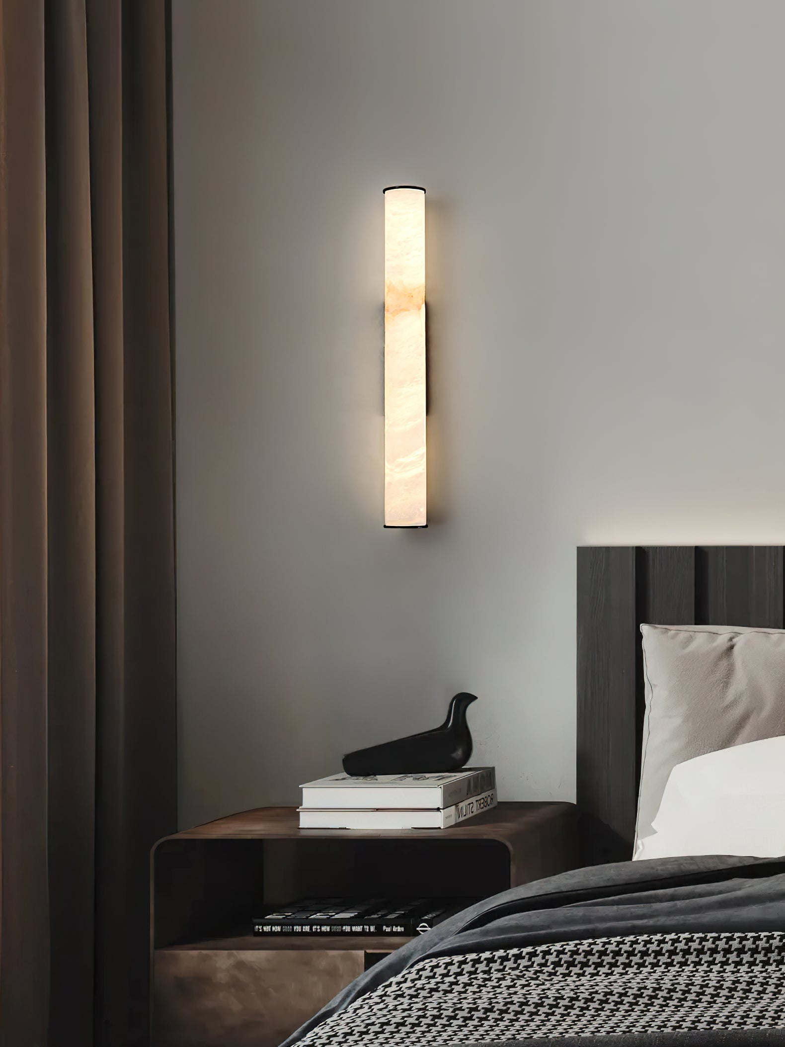 Arcus Elegance Brass Alabaster Sconce Wall Lamp - Letslighting